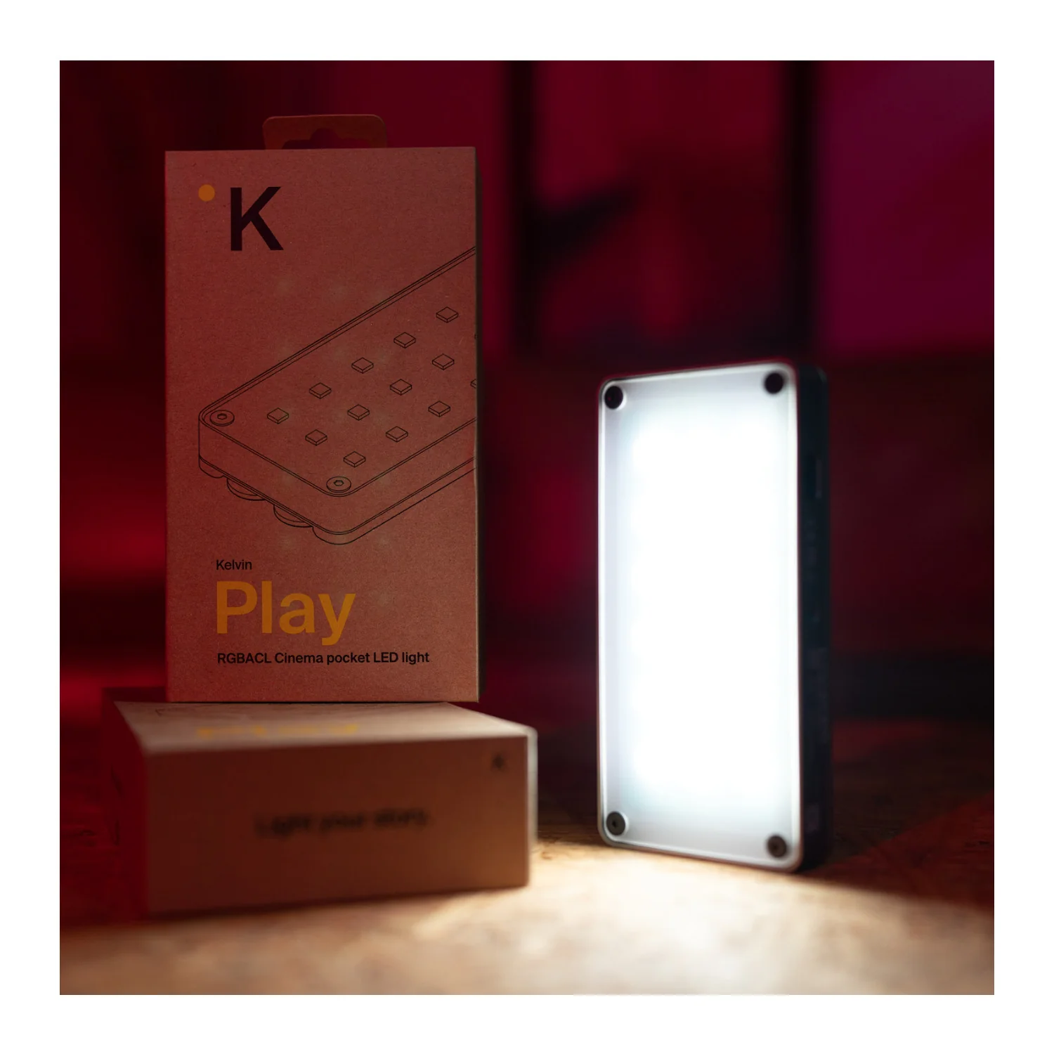 Kelvin Play Full Color Spectrum RGBACL 18W LED Panel Bluetooth Pocket Light with Built-in Battery - Image 8