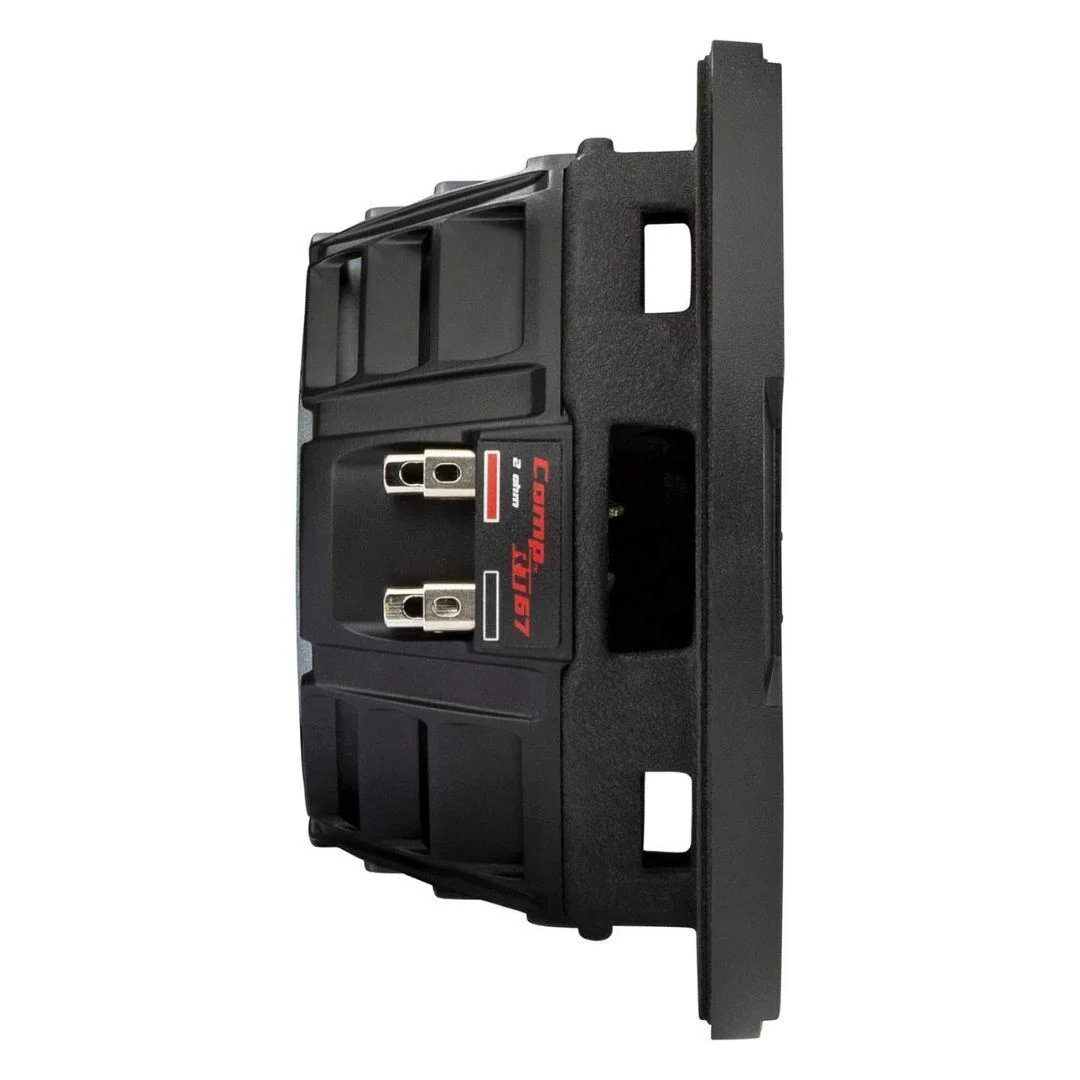 Kicker CompRT 6.75-Inch 2 Ohm Red Double Stitch Subwoofer with Heat Management (Black) - Image 4
