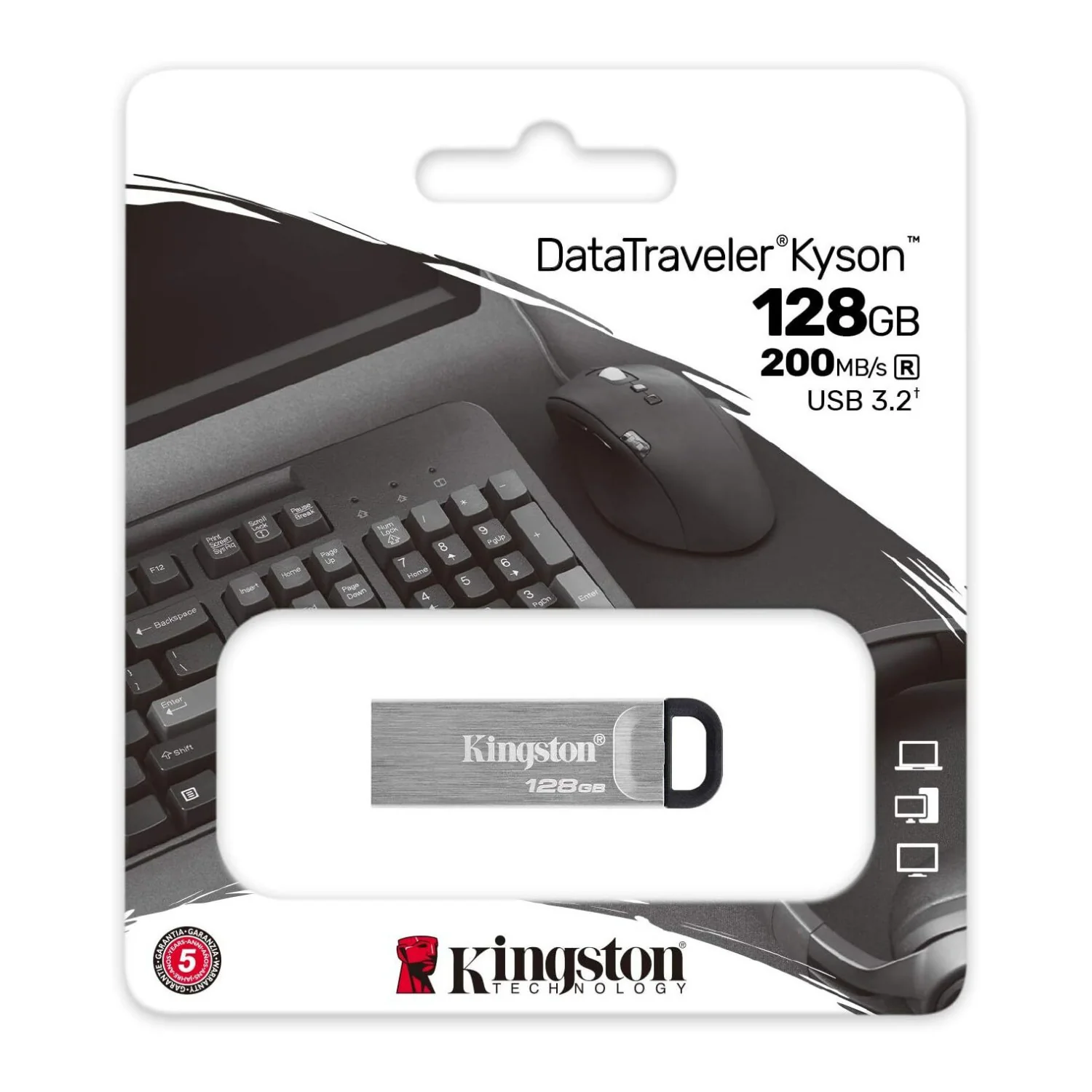 Kingston 128GB DataTraveler Kyson 200MBPS Read 60MBPS Write Speed Flash Drive (10-Pack) Bundle - Image 7
