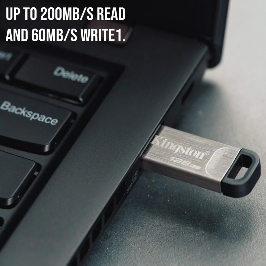 Kingston 128GB DataTraveler Kyson USB 3.2 Flash Drive (5-Pack) and Focus Camera Keyrings Bundle - Image 5