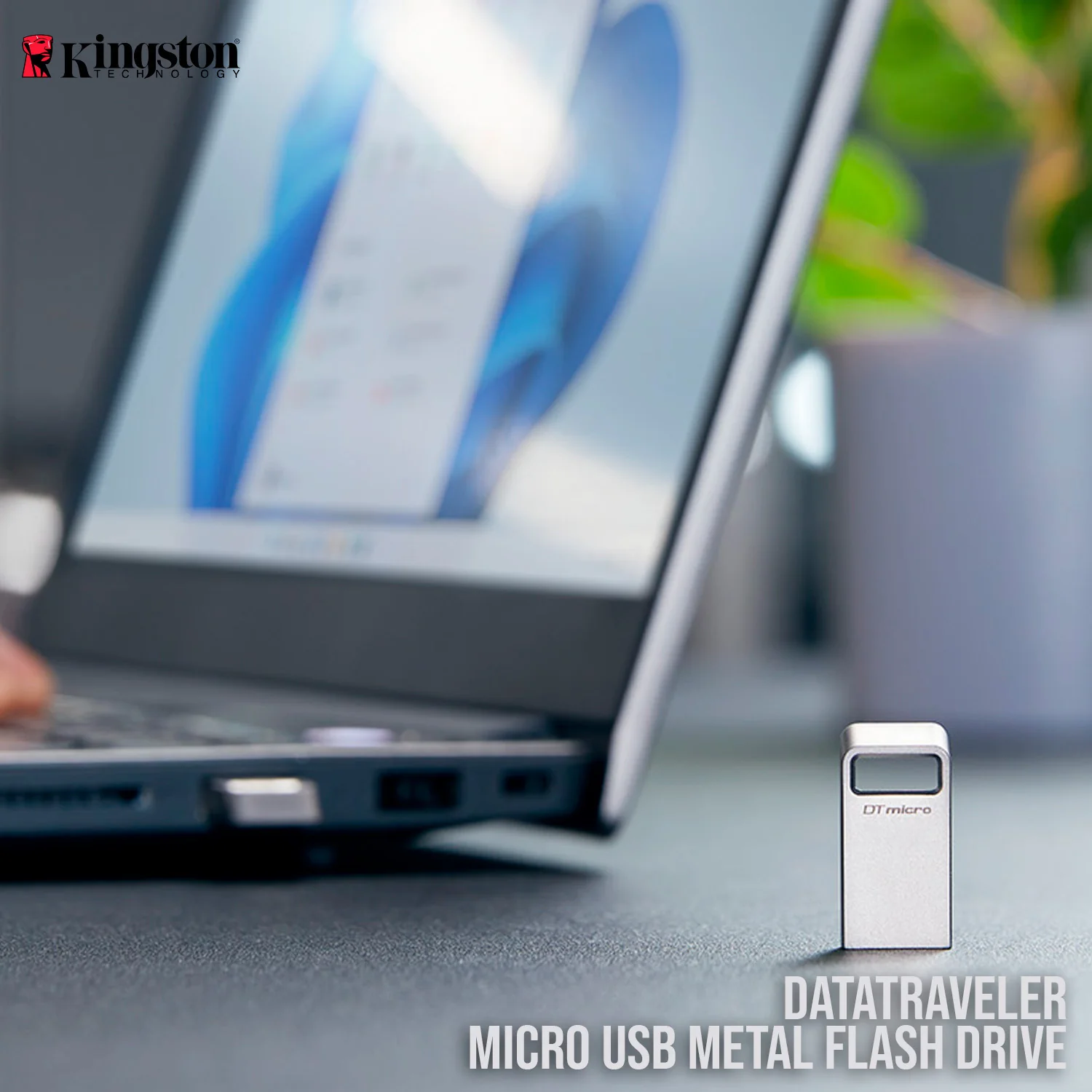 Kingston 64GB DataTraveler Micro USB Metal Flash Drive (5-Pack) and Keyrings (10-Pack) Bundle - Image 2