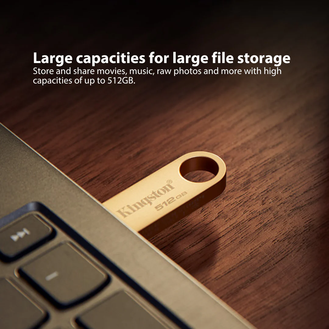 Kingston DataTraveler SE9 G3 USB 3.2 Gen 1 Flash Drive with Gold Casing (128GB) (10-Pack) Bundle - Image 5