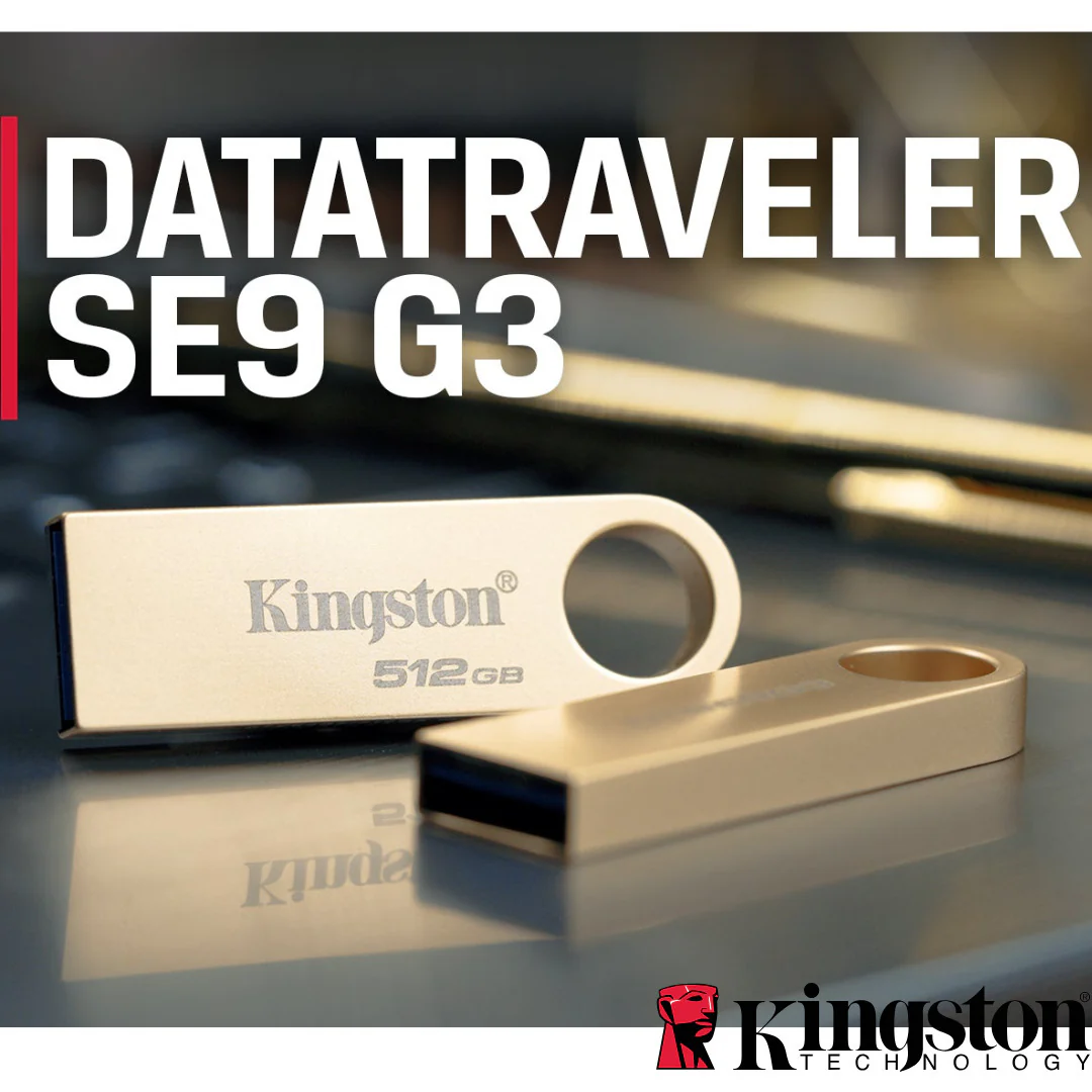 Kingston DataTraveler SE9 G3 USB 3.2 Gen 1 Flash Drive with Gold Casing (128GB) (5-Pack) Bundle - Image 2