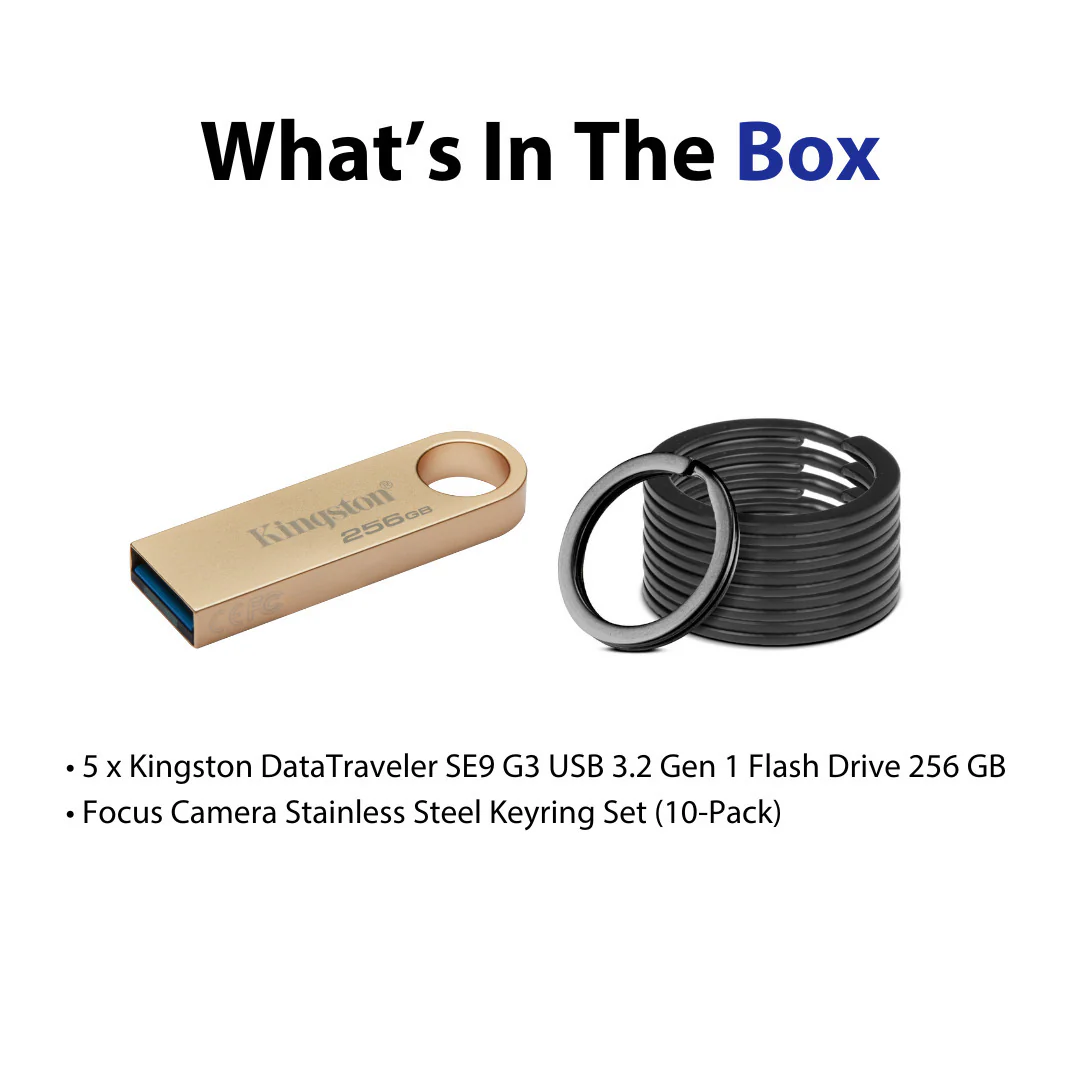 Kingston DataTraveler SE9 G3 USB 3.2 Gen 1 Flash Drive with Gold Casing (128GB) (5-Pack) Bundle - Image 7
