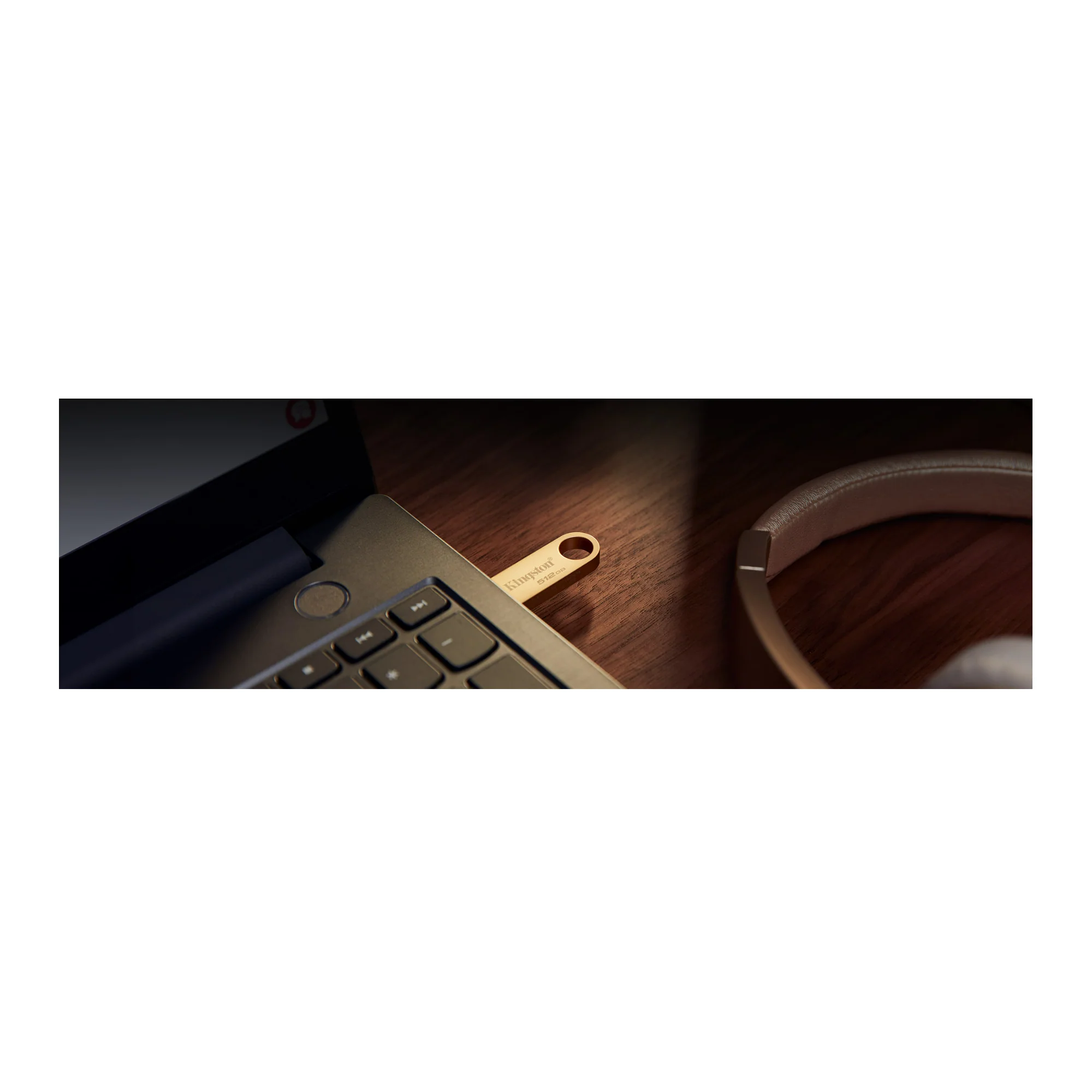 Kingston DataTraveler SE9 G3 USB 3.2 Gen 1 Flash Drive with All-Metal Gold Casing (512GB) - Image 4