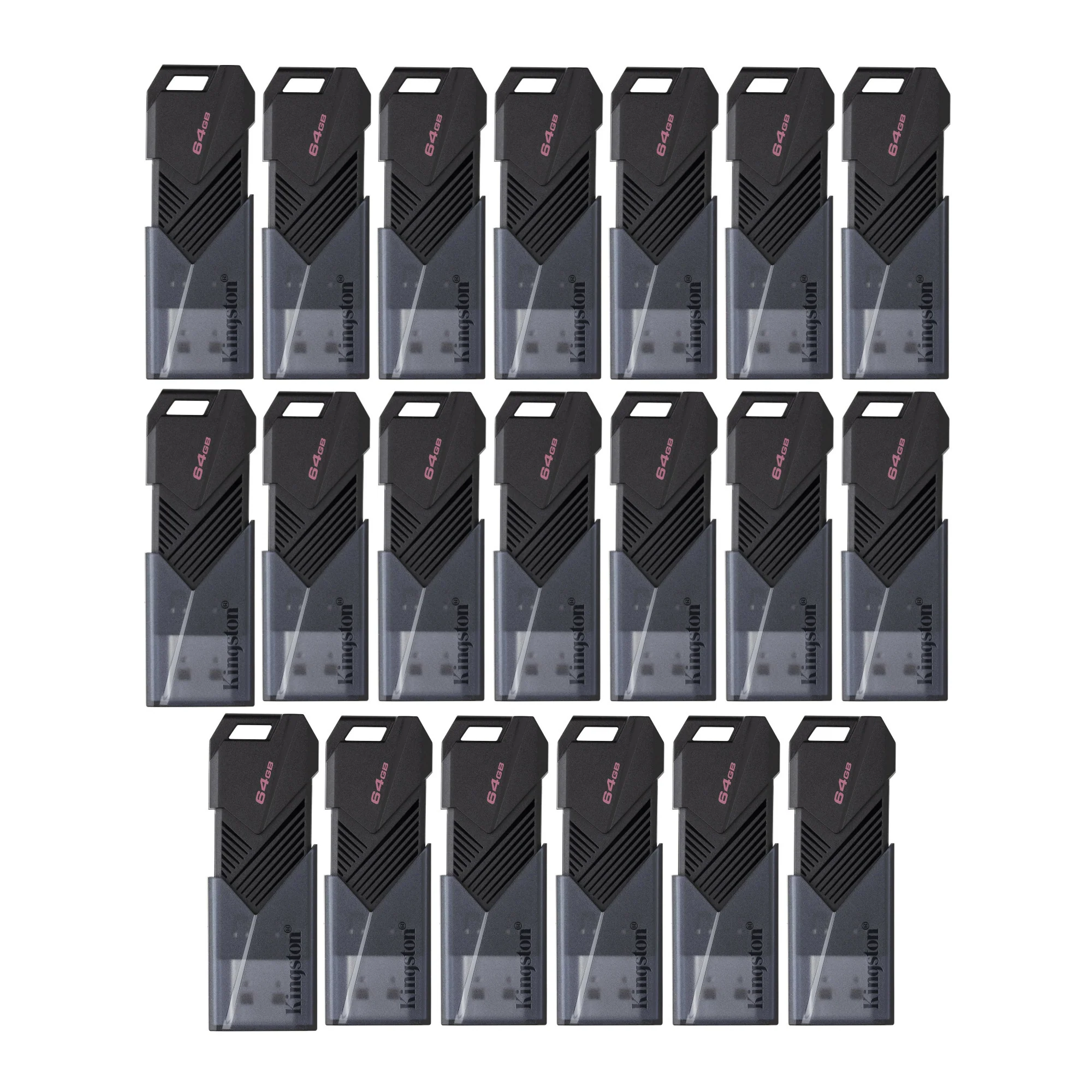 Kingston 64GB DataTraveler Exodia Onyx USB 3.2 Flash Drive (Matte Black) (20-Pack)