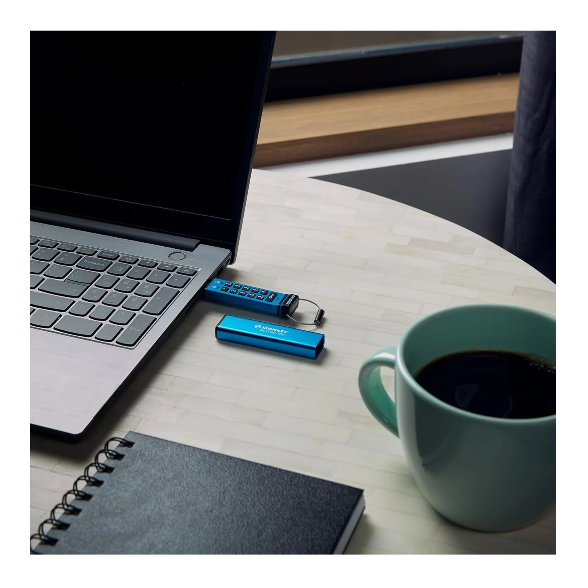 Kingston IronKey Keypad 200 Series 16GB USB-A Encrypted Flash Drive (Blue) - Image 5