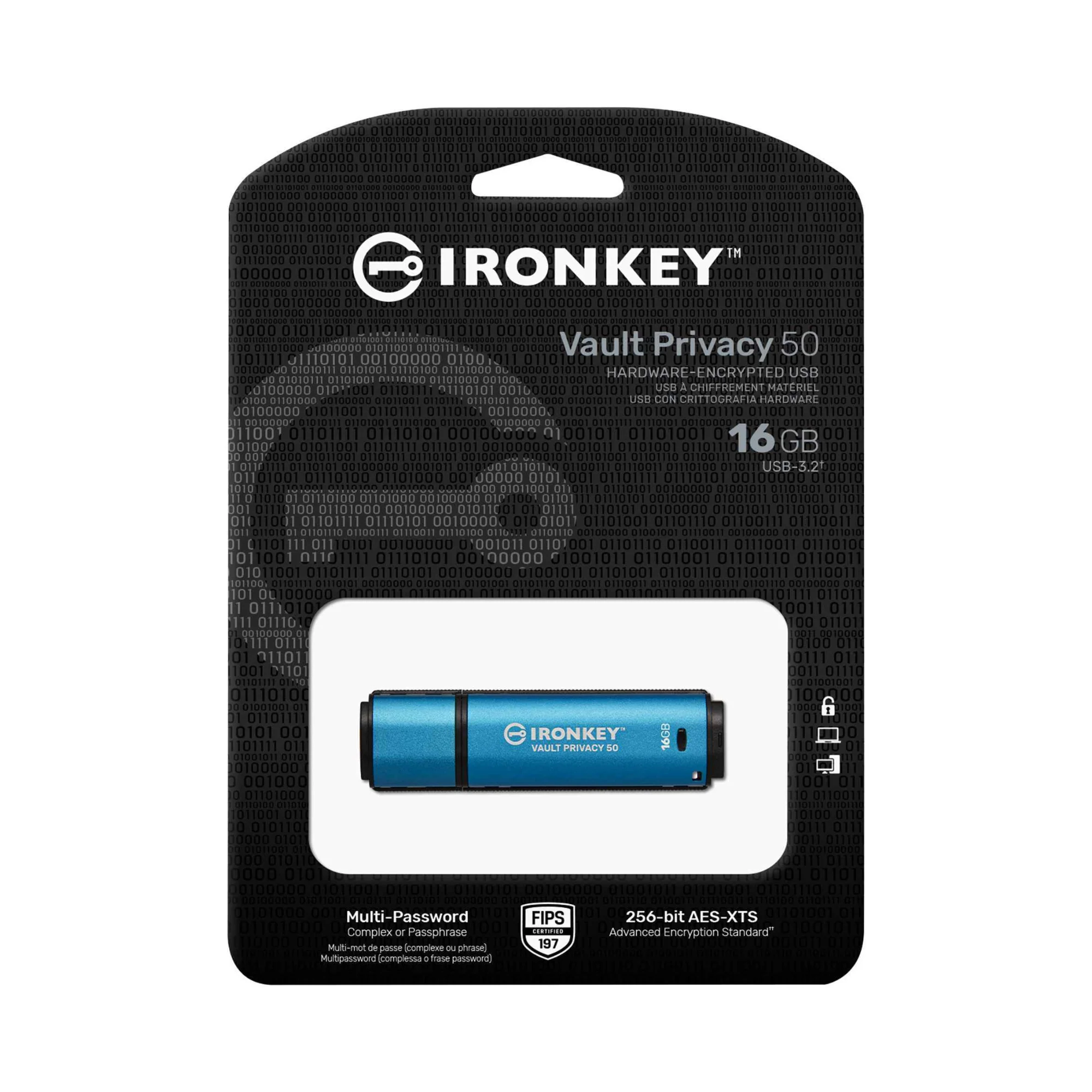 Kingston 16GB IronKey Vault Privacy 80 XTS-AES 256-bit Encrypted External SSD - Image 3