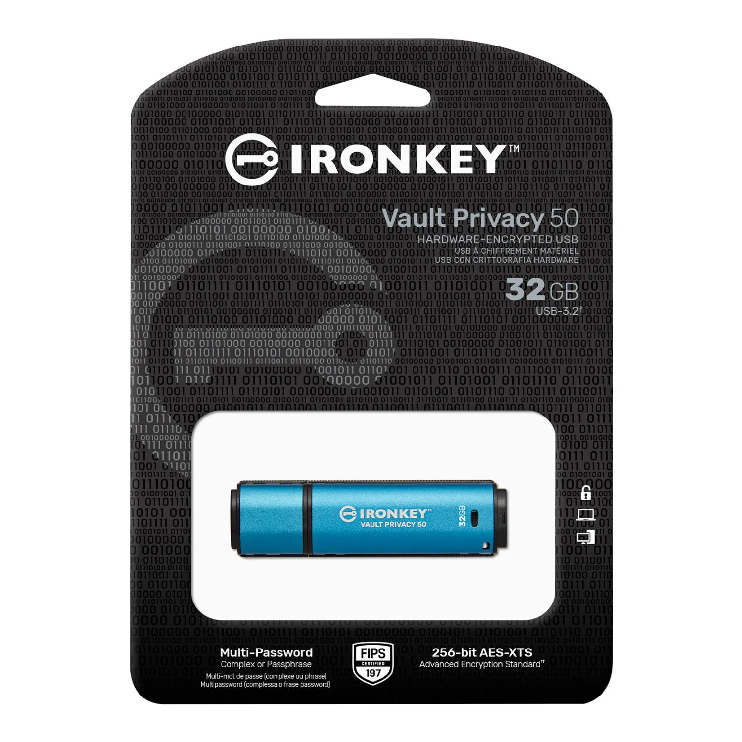 Kingston Ironkey Vault Privacy 50 Series 32GB USB-A 3.2 Gen 1 Flash Drive - Image 5