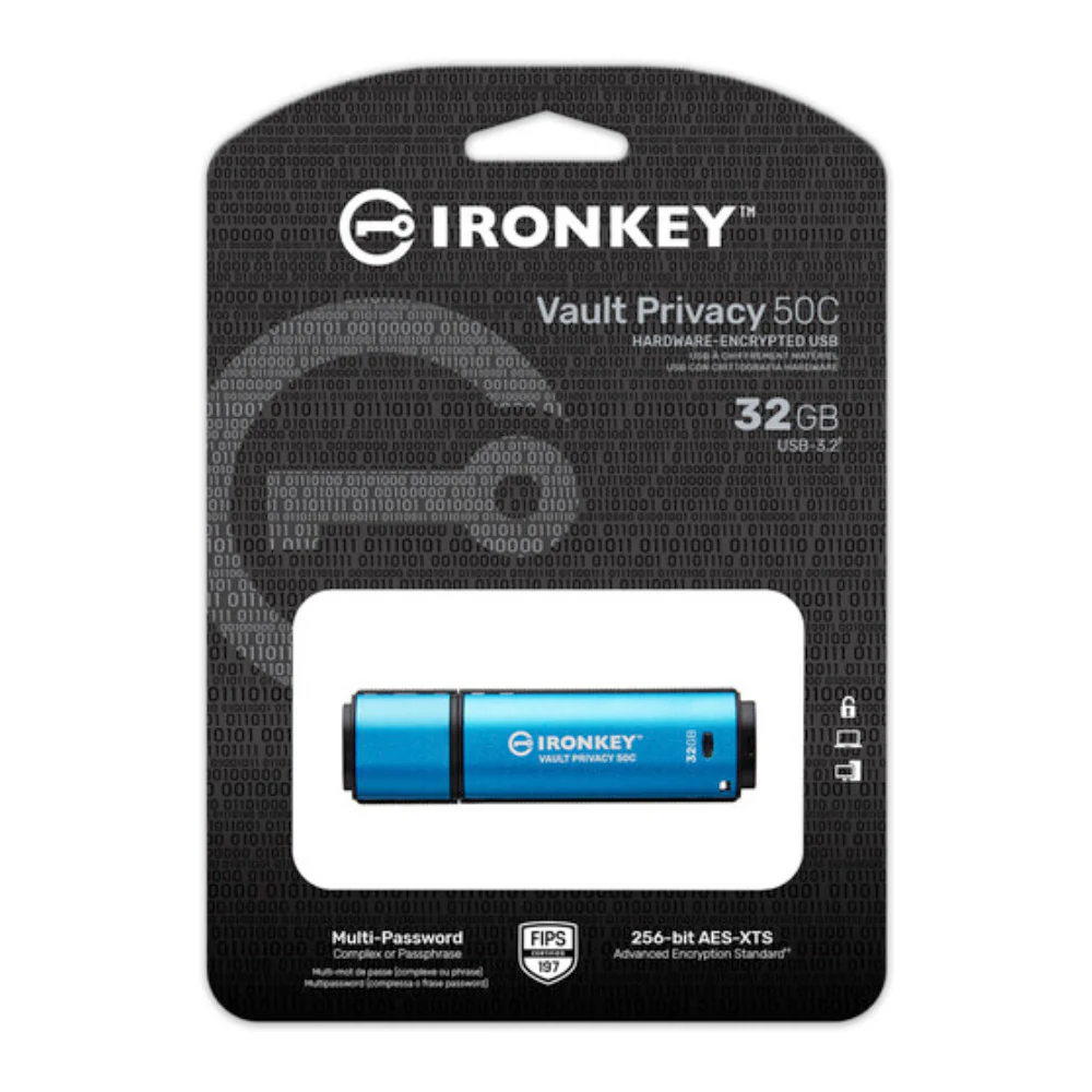 Kingston IronKey Vault Privacy 50 Series 32GB USB-C Flash Drive - Image 5