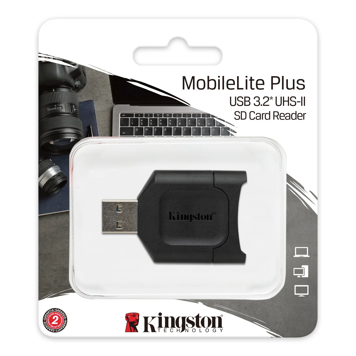 Kingston Mobilelite Plus USB 3.2 SD Card Reader for UHS-II SD Cards - Image 4