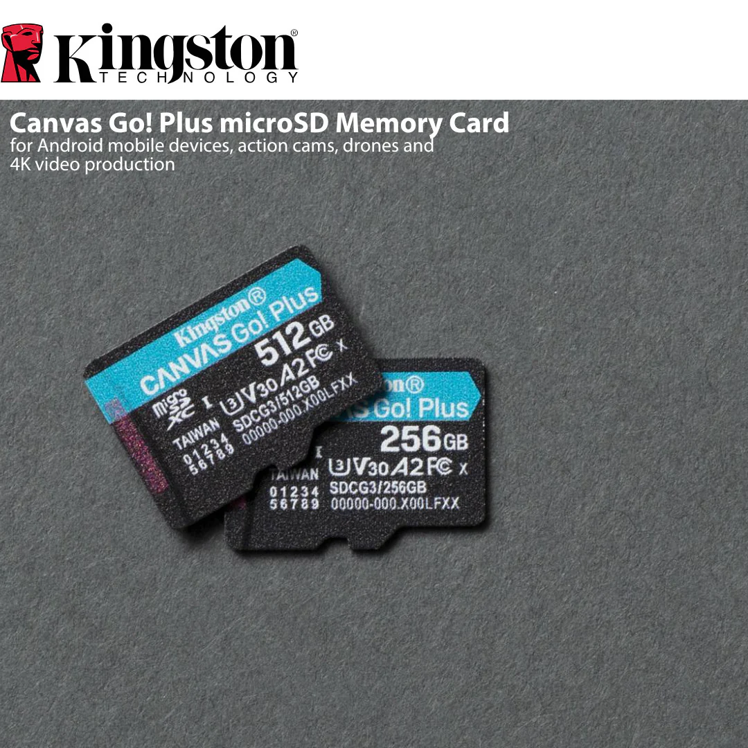 Kingston 128GB MicroSDXC Canvas Go Plus Memory Card (5-Pack) with High-Speed Card Reader Bundle - Image 2