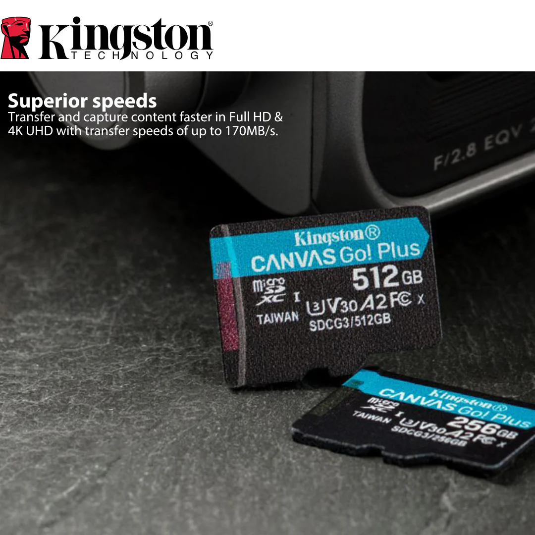 Kingston 128GB MicroSDXC Canvas Go Plus Memory Card (5-Pack) with High-Speed Card Reader Bundle - Image 3