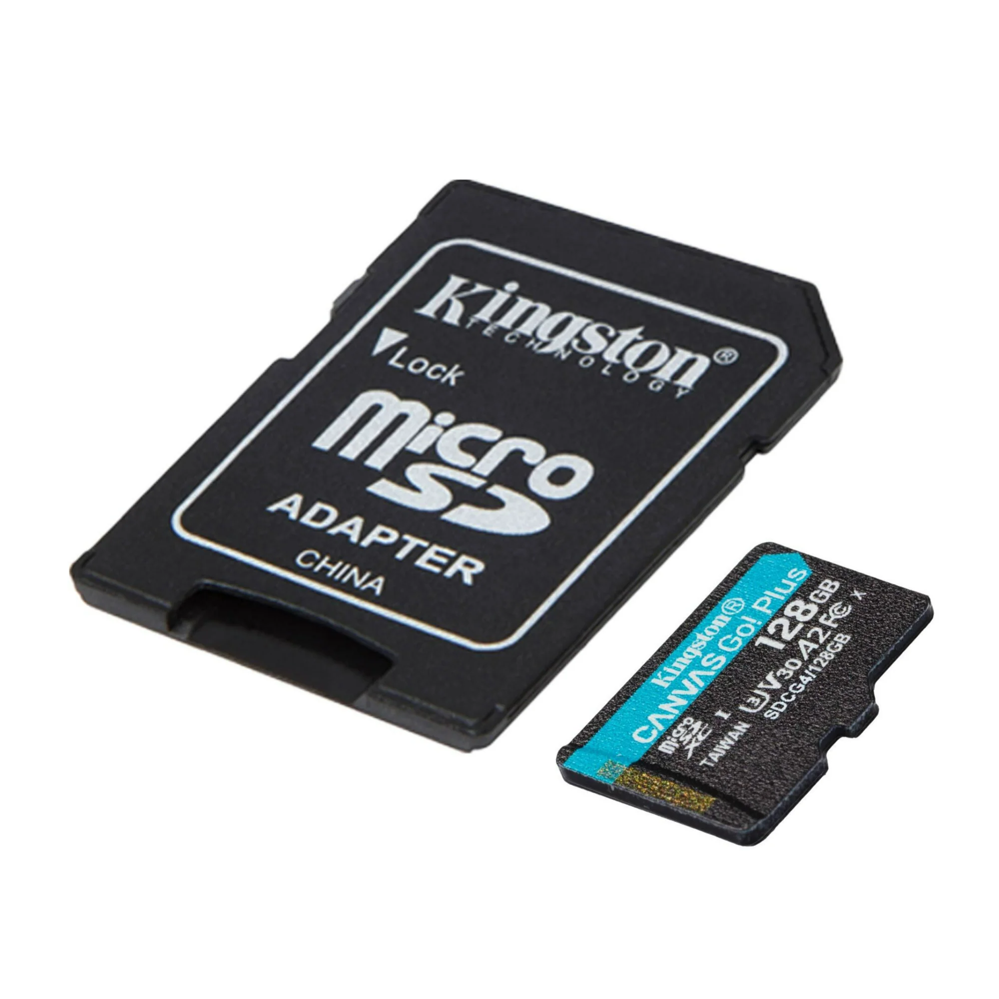 Kingston Canvas Go Plus U3 V30 A2 microSD Card with SD Adapter and 200MBPS Read Speed (128GB) - Image 2