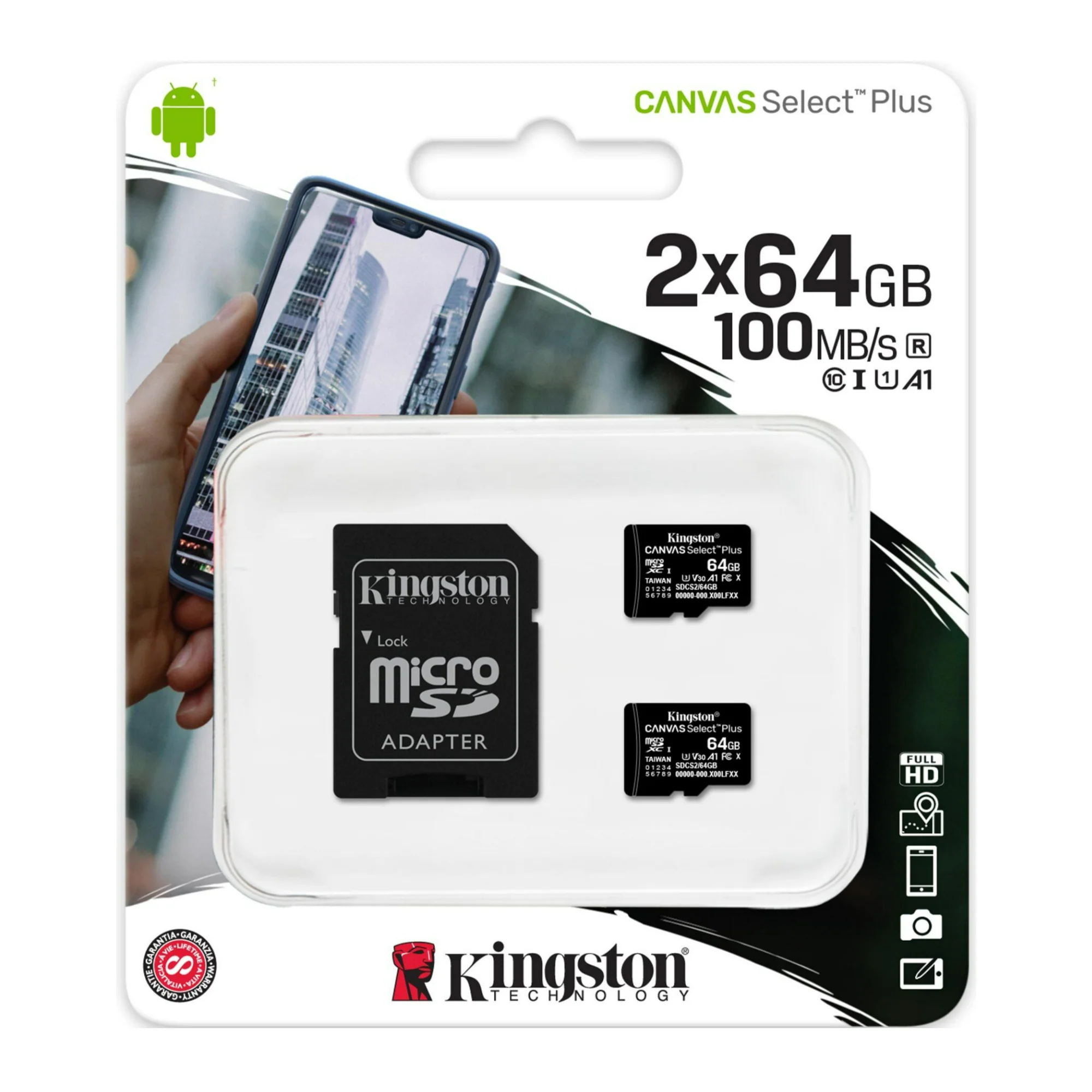 Kingston 64GB 100MB/s Read Speed Canvas Durable A1-Rated Memory Cards (2-Pack) - Image 6