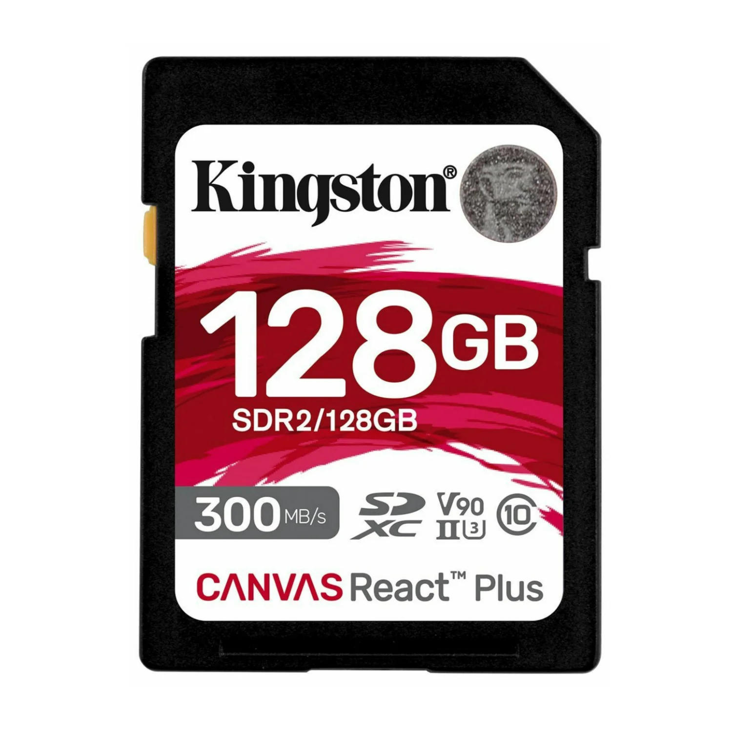 Kingston Canvas React Plus 128GB U3 V90 SDXC UHS-II SD Card with Memory Storage Carrying Case - Image 2