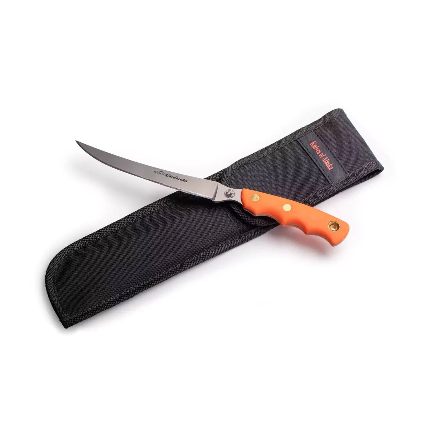 Knives of Alaska Steelheader Orange Suregrip 5.75-Inch Fixed Blade Fillet Knife - Image 5