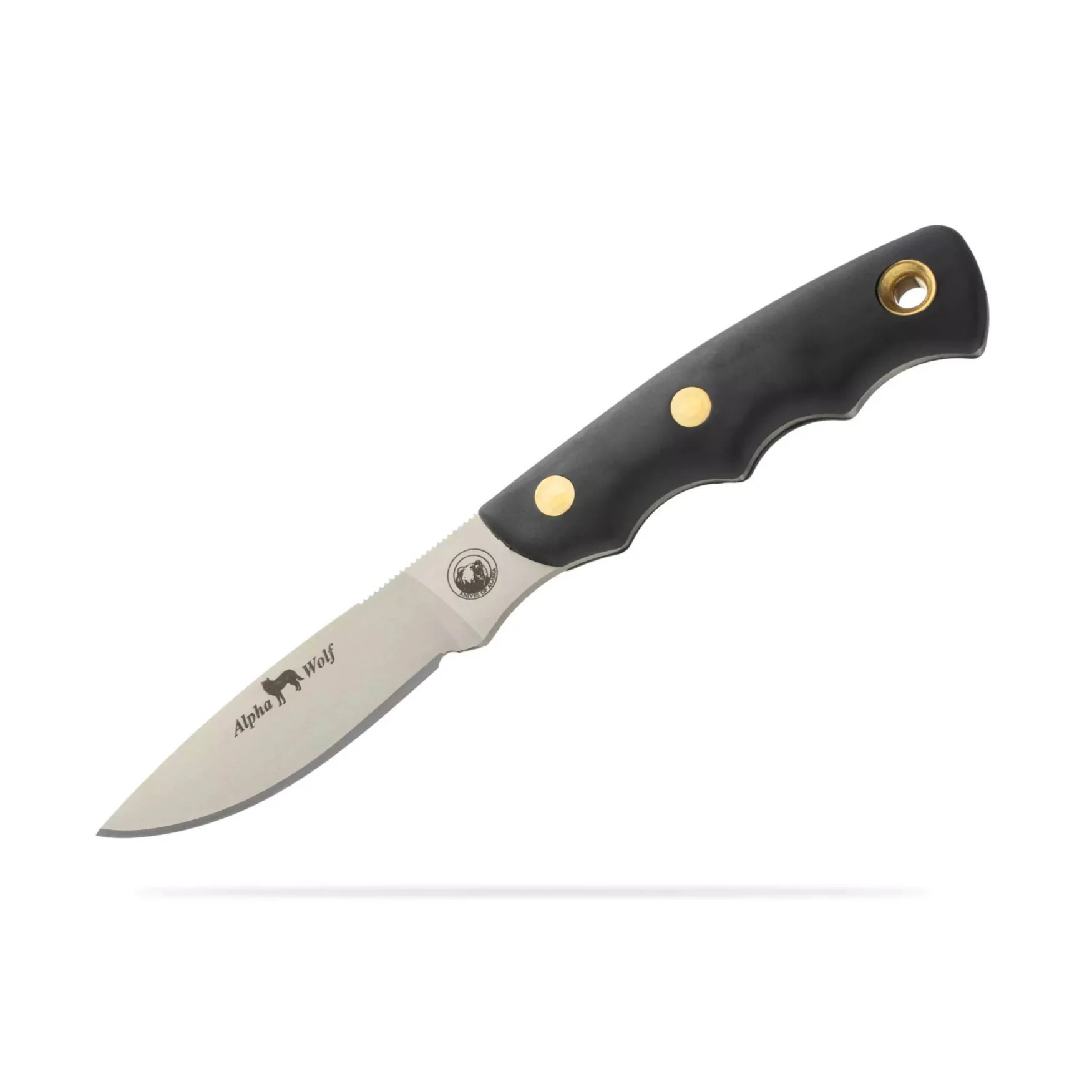 Knives of Alaska Alpha Wolf D2 Skinning and Cub Bear Caping Knife Suregrip Combo - Image 3