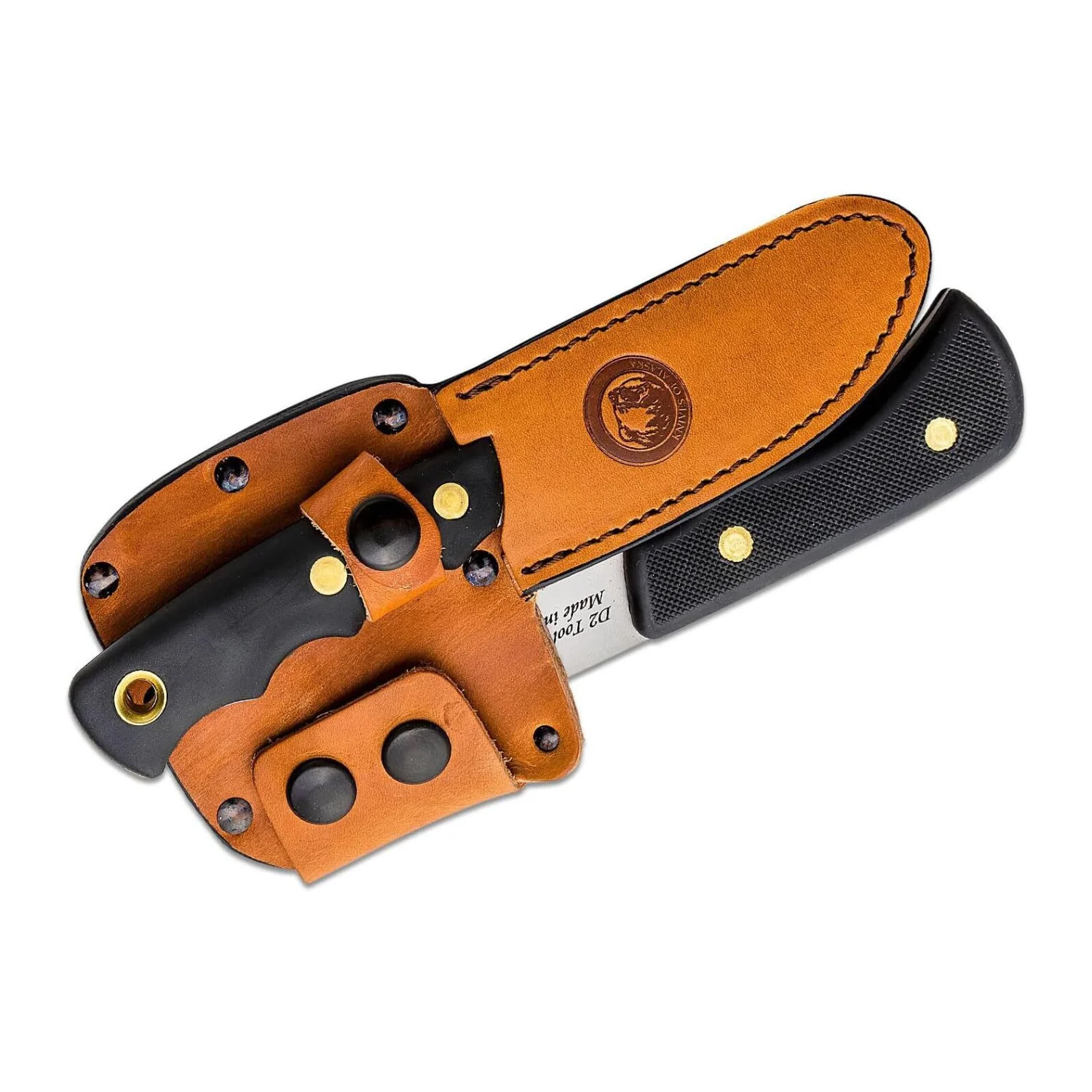 Knives of Alaska Bobcat Mini Hatchet and Alpha Wolf D2 Fixed-Blade Knife Combo - Image 6