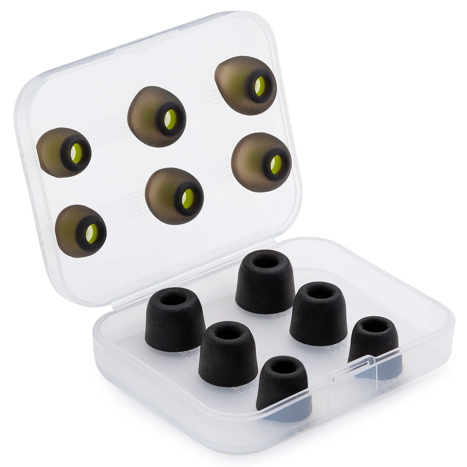 Knox Gear Noise Isolating Memory Foam Tips & Silicone Earbuds (3 Pairs Each)