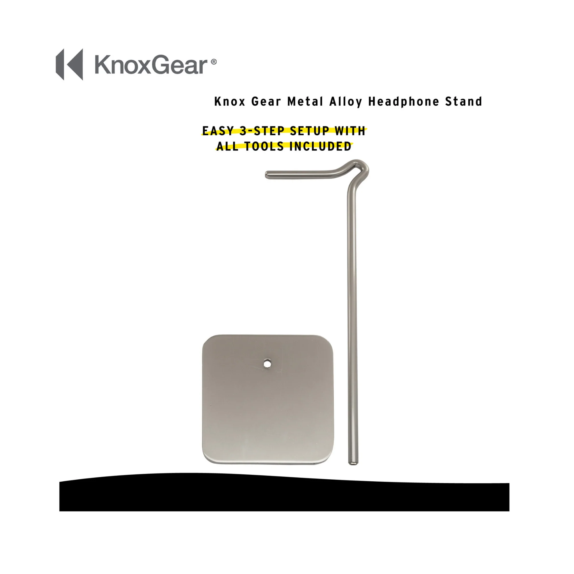 Knox Gear Metal Alloy Headphone Stand - Image 3