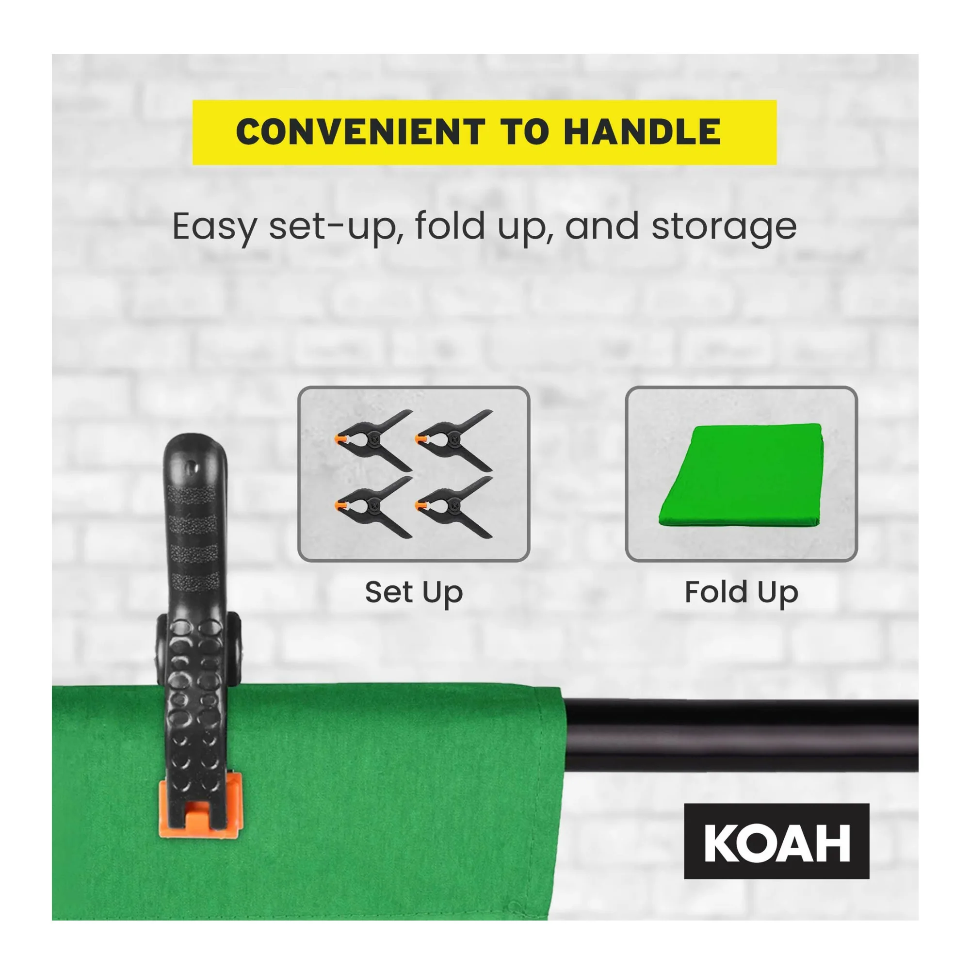 Koah Backdrop Background Screen with Clamps - Image 7