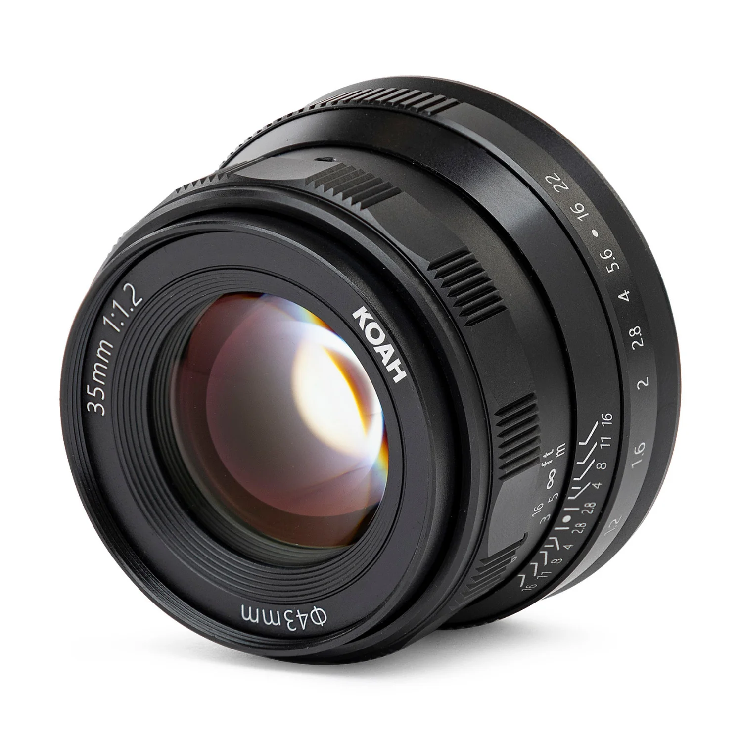 Koah Artisans Series 35mm f/1.2 Large Aperture Manual Focus Lens for Fujifilm FX (Black) - Image 2