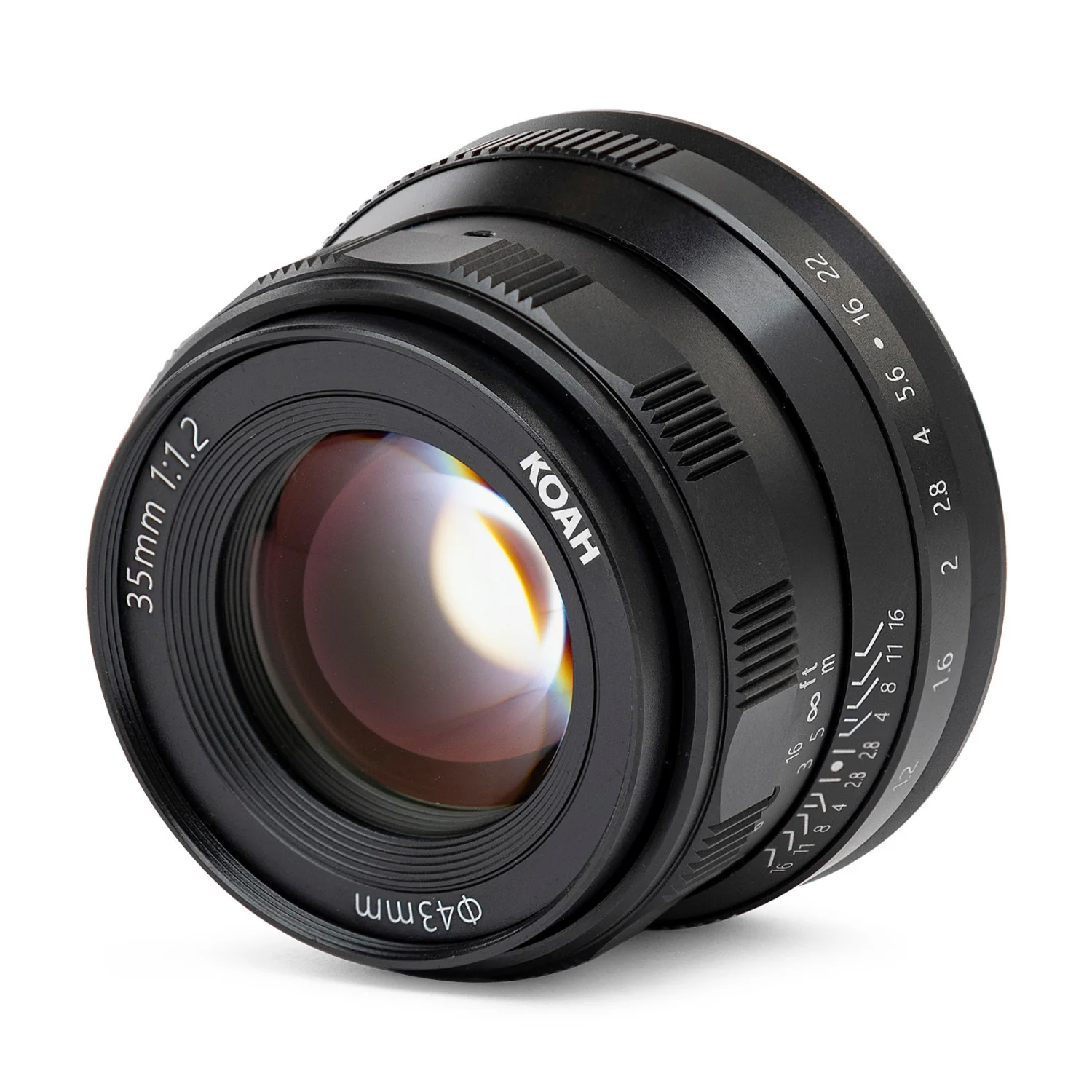 Koah Artisans Series 35mm f/1.2 Large Aperture Manual Focus Lens for Sony E (Black) - Image 2