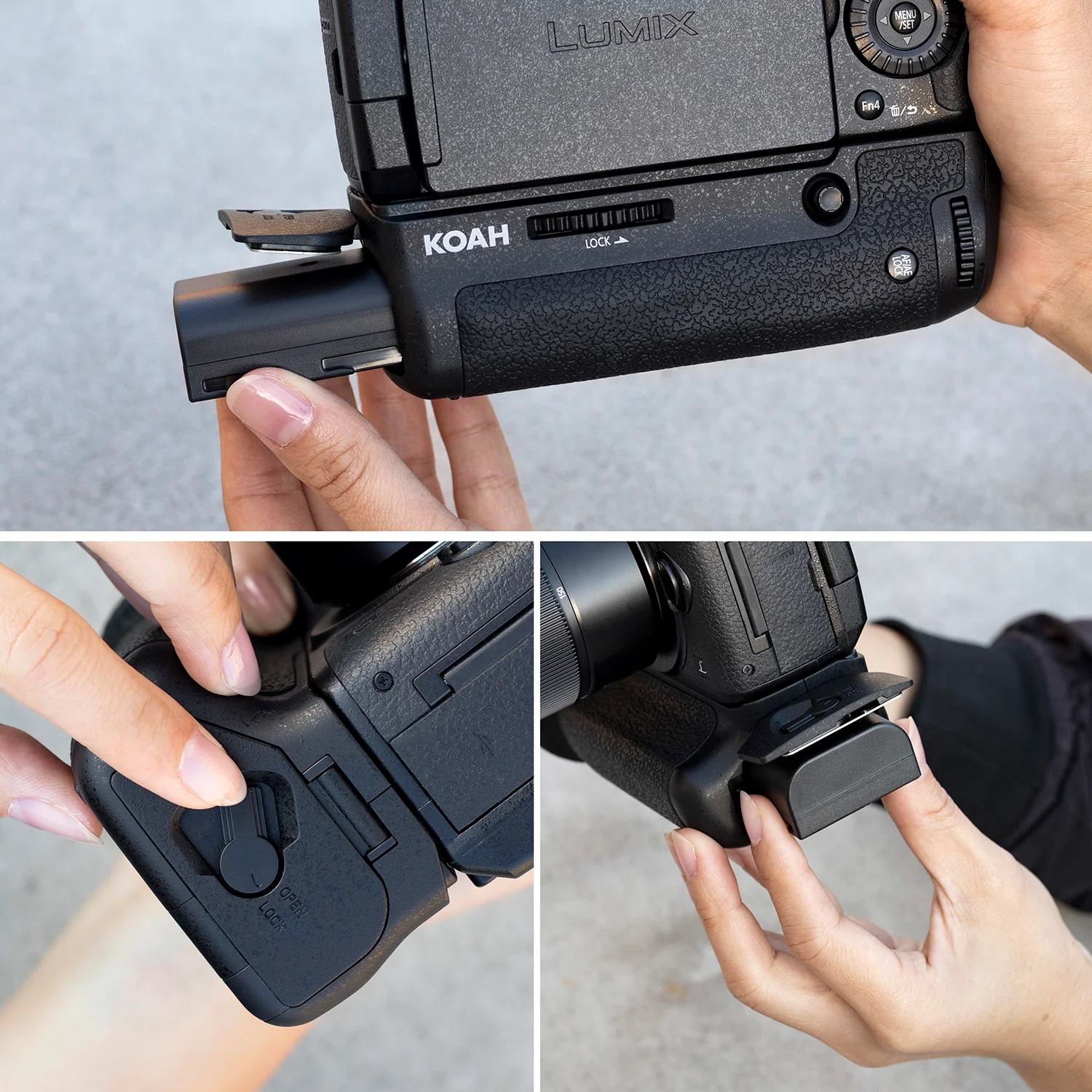 Koah Battery Grip for Panasonic GH5 Mirrorless Camera - Image 15