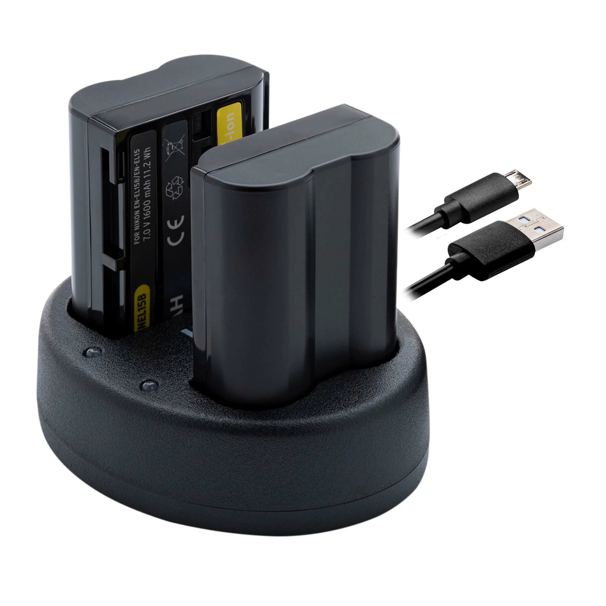 Koah Battery (2-Pack) and Dual Charger for Nikon EN-EL15B - Image 2