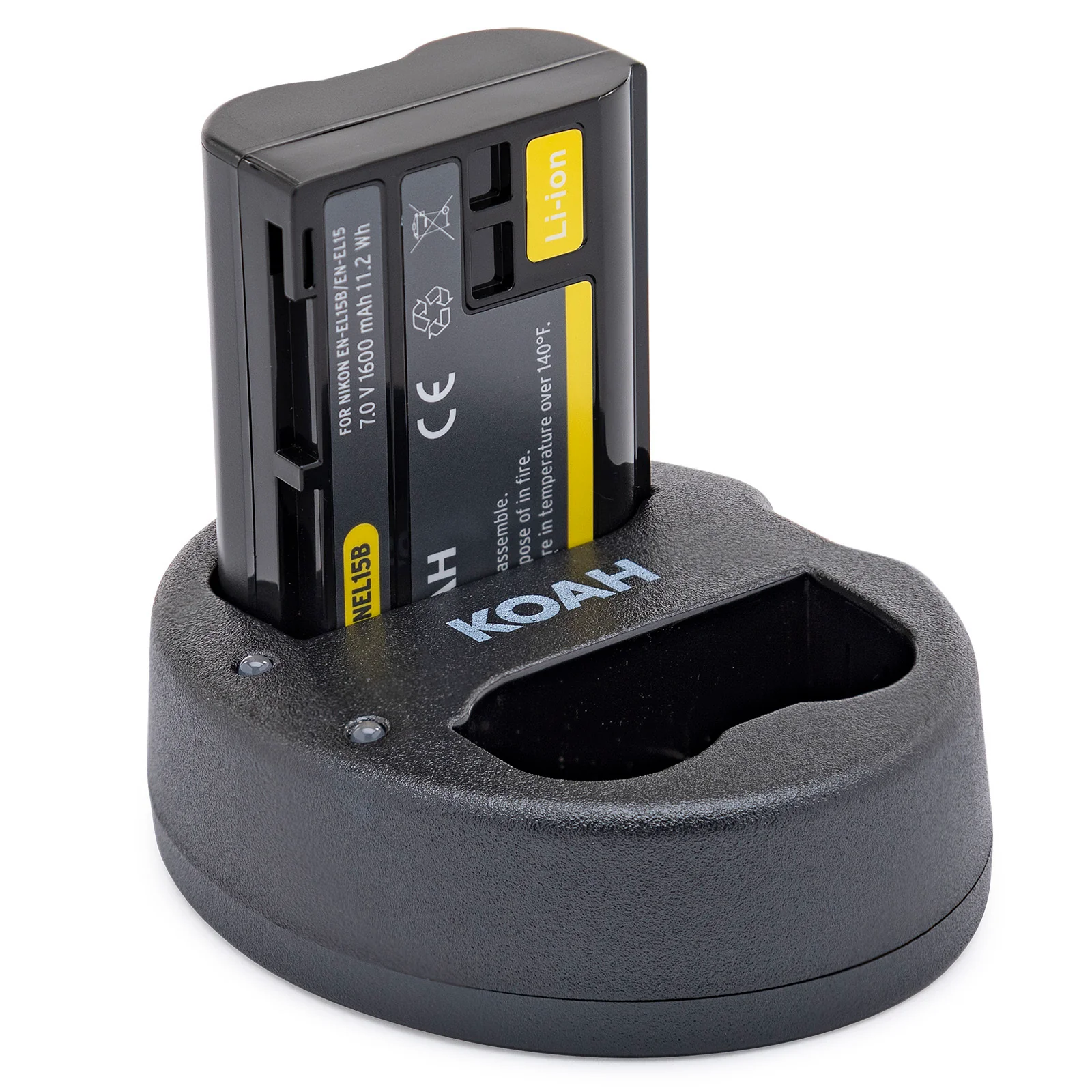 Koah Battery (2-Pack) and Dual Charger for Nikon EN-EL15B - Image 7