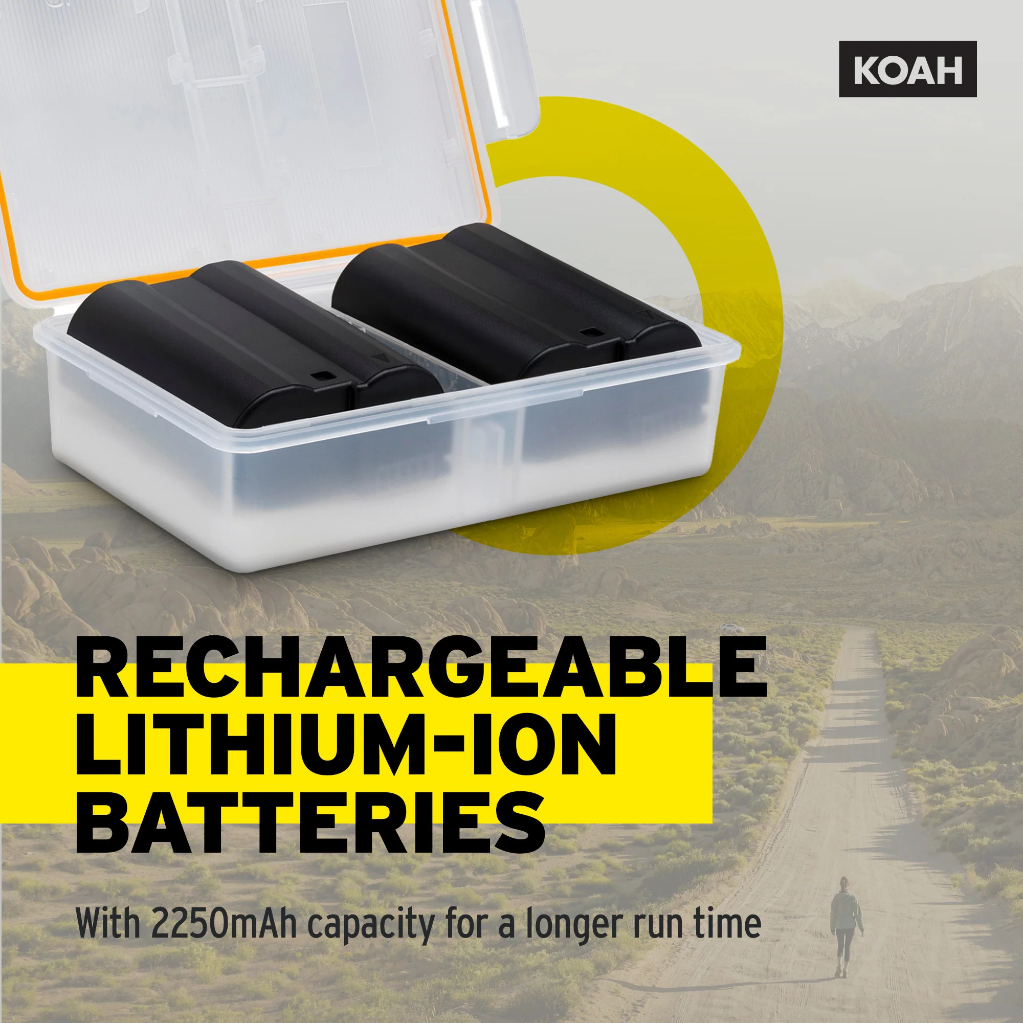 Koah Rechargeable 2250mAh Replacement Batteries for Nikon EN-EL15c (2-Pack) and Dual LCD Charger - Image 7