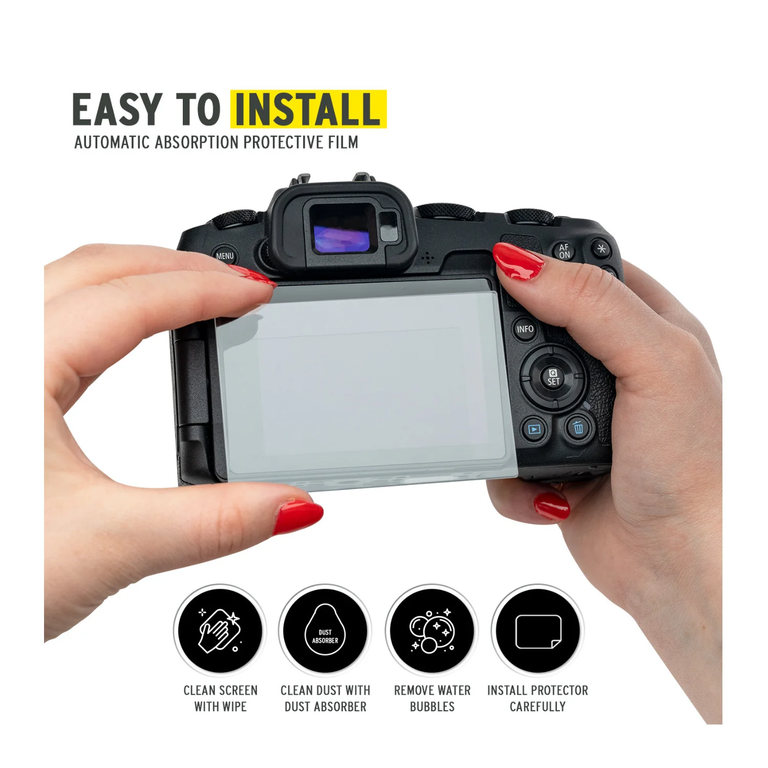 Koah LCD Ultra Armor Screen Protector for EOS RP, M6, M50, M100, SL2, SL3, G1 X III, G5, G7 and G9 - Image 6