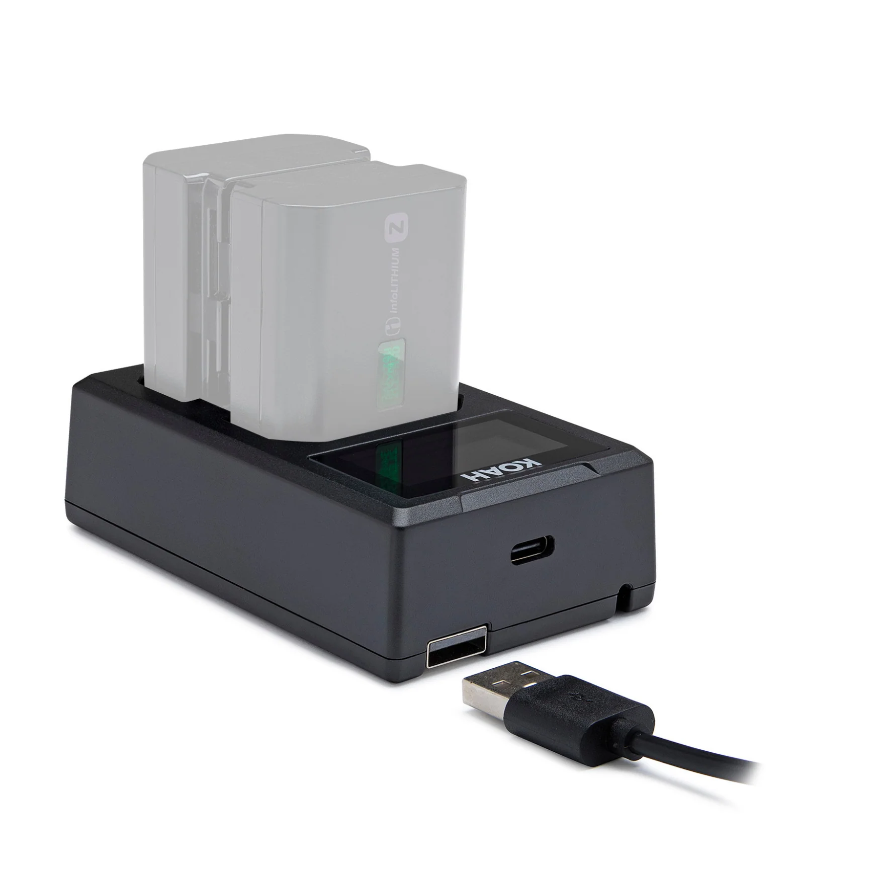 Koah Dual USB-C Charger with LCD Display for Sony NP-FZ100 Battery - Image 11