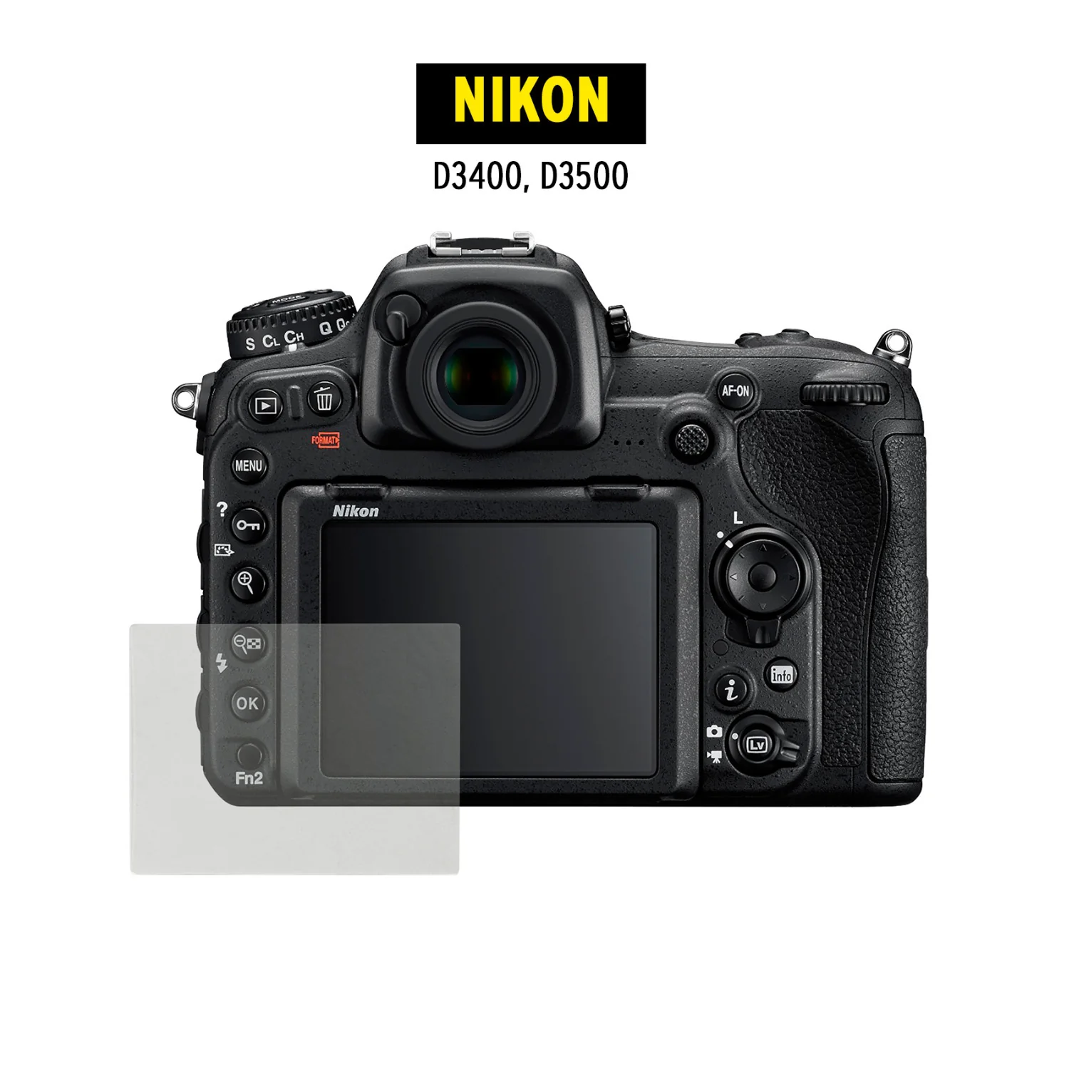 Koah LCD Ultra Armor Screen Protector for Nikon D3400 and D3500 Series Cameras - Image 2