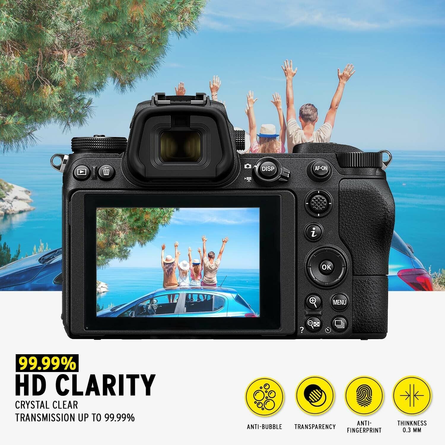 Koah LCD Ultra Armor Screen Protector for Nikon Z5, Z6, and Z7 Series and Panasonic S1 Series - Image 2