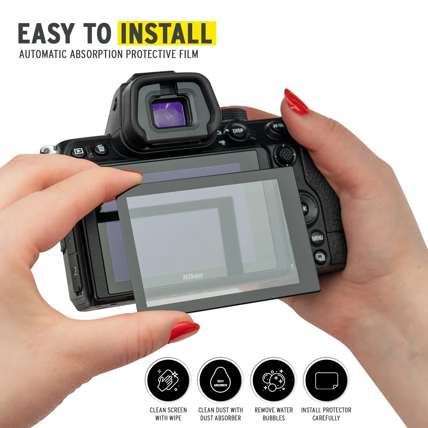 Koah LCD Ultra Armor Screen Protector for Nikon Z5, Z6, and Z7 Series and Panasonic S1 Series - Image 6