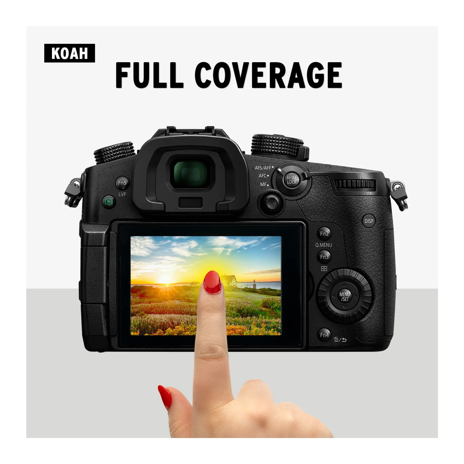 Koah LCD Ultra Armor Screen Protector for Panasonic Lumix DC-GH5 and GH5S Cameras - Image 5
