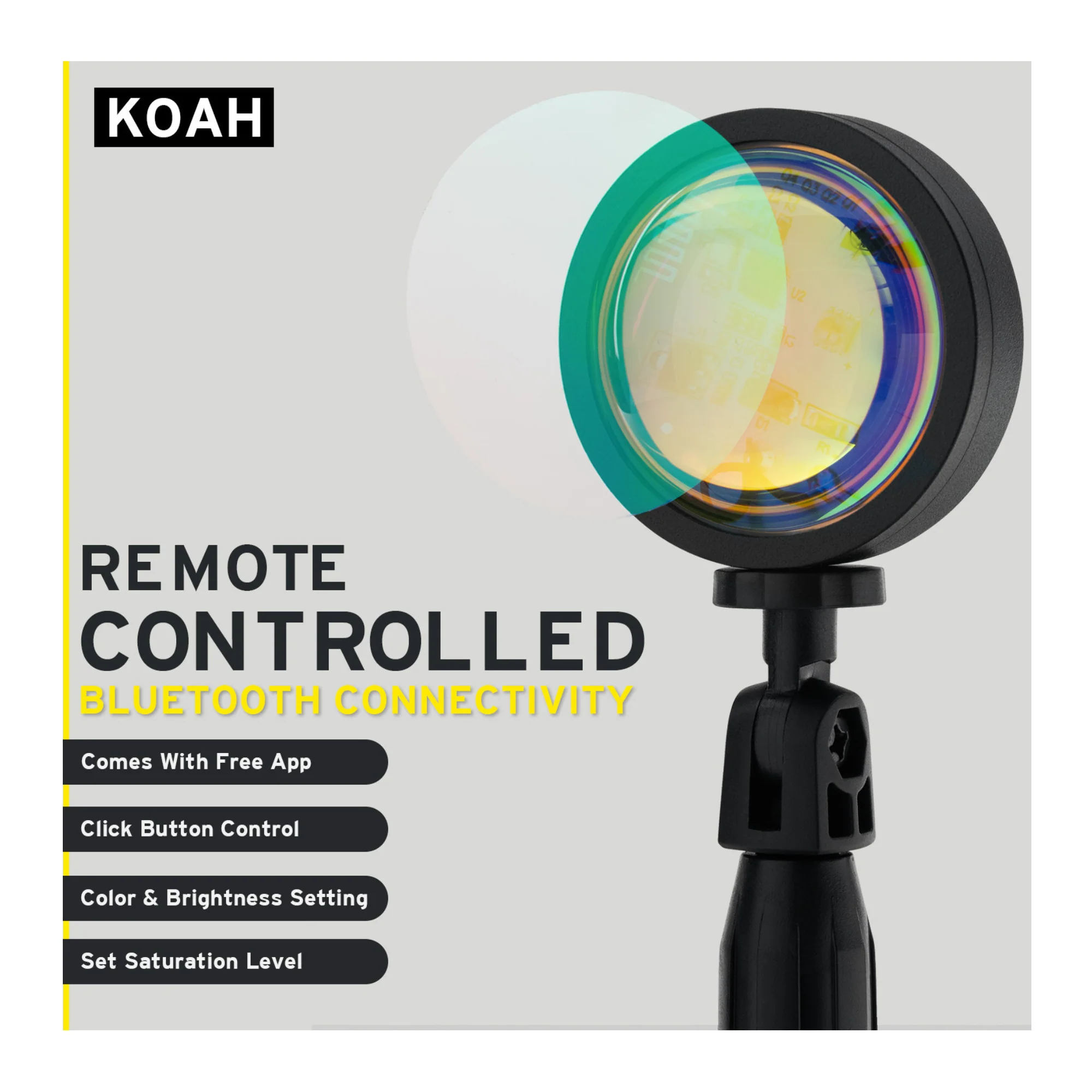 Koah Sunset and Skyscape LED Projection Lamp for Content Creation, Social Media, and Photography - Image 3