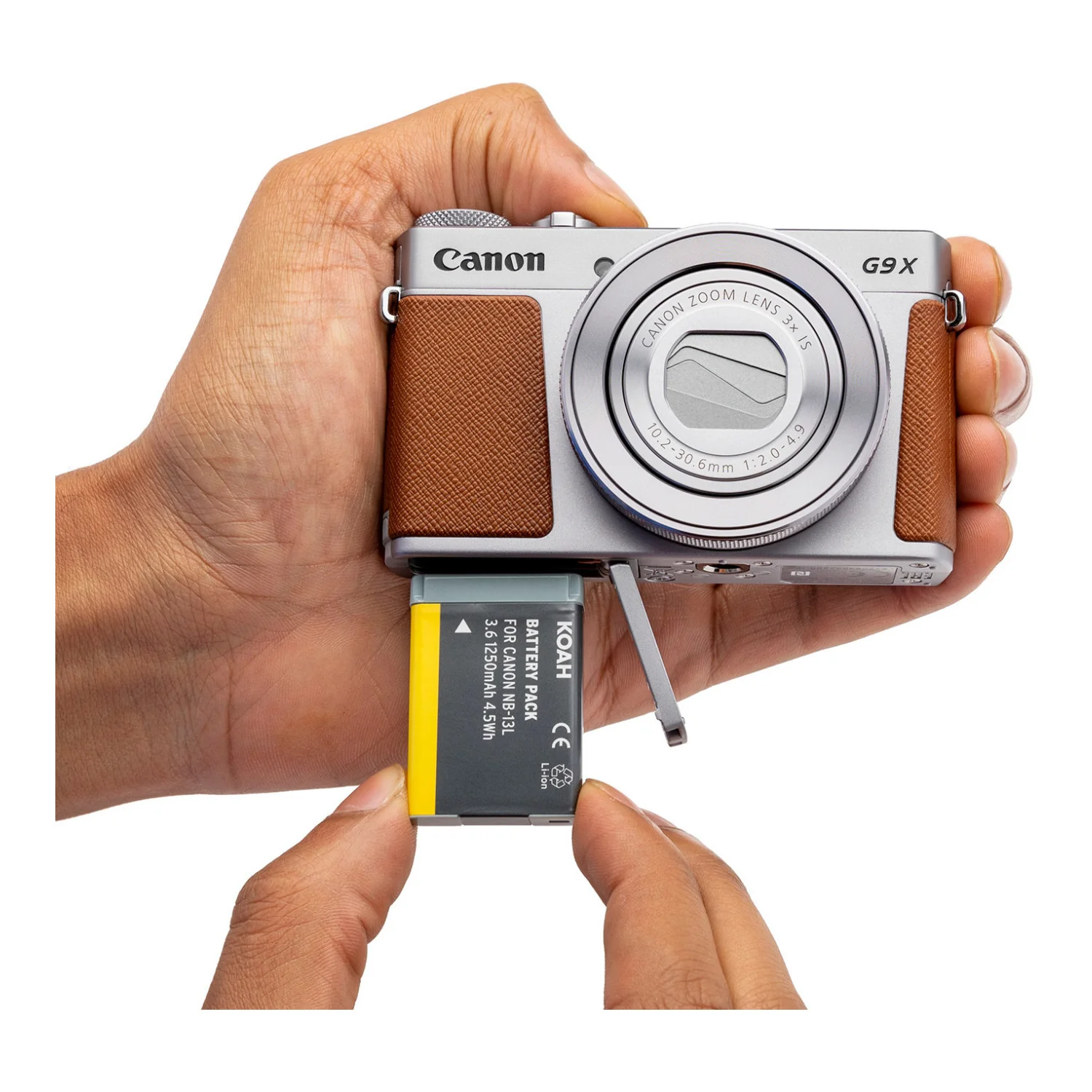 Koah 1250 mAh Rechargeable Lithium-Ion Battery Kit for Canon NB-13L with Charger - Image 8
