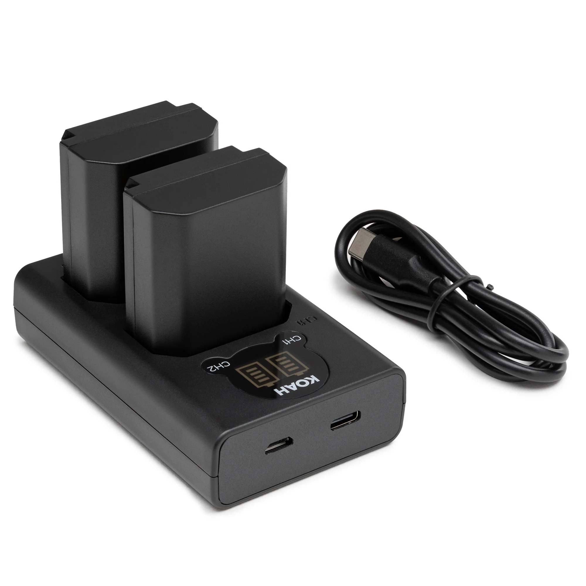 Koah 2000mAh Li-ion Batteries for Sony NP-FZ100 (2-Pack) with LCD Dual Charger