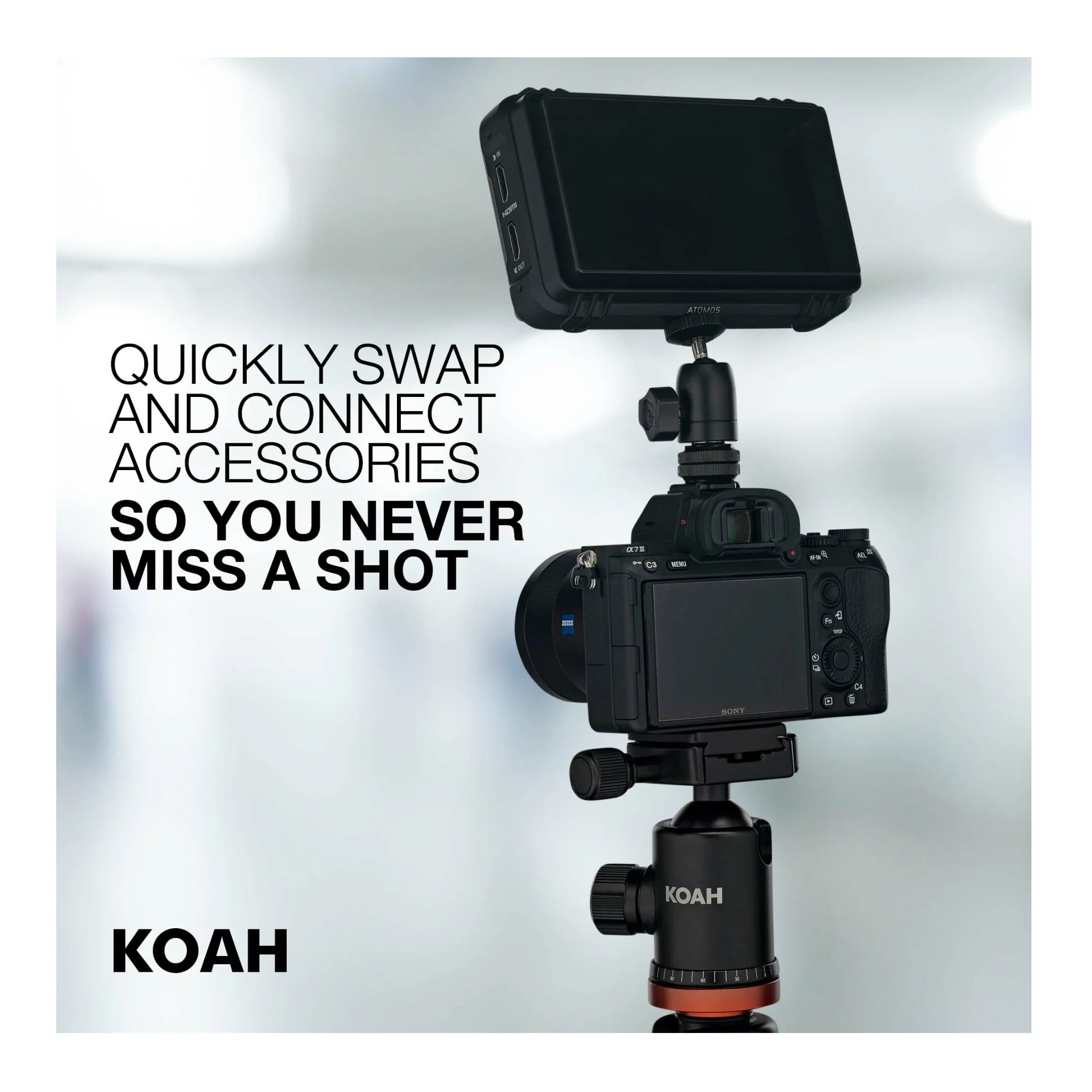 Koah Hot Shoe to 1/4-Inch-20 Male Post Adapter (2-Pack) - Image 6