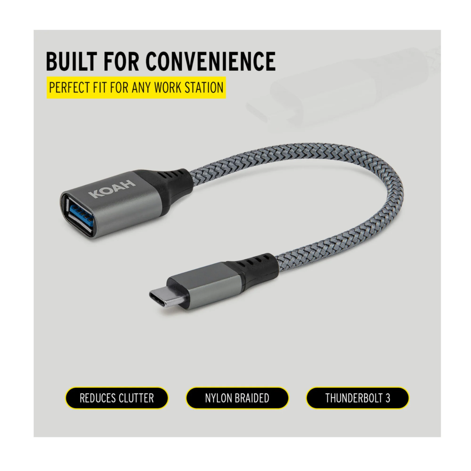Koah USB 3.0 to USB-C Adapter (Up to 5Gbps Data Transfer Speeds) - Image 6