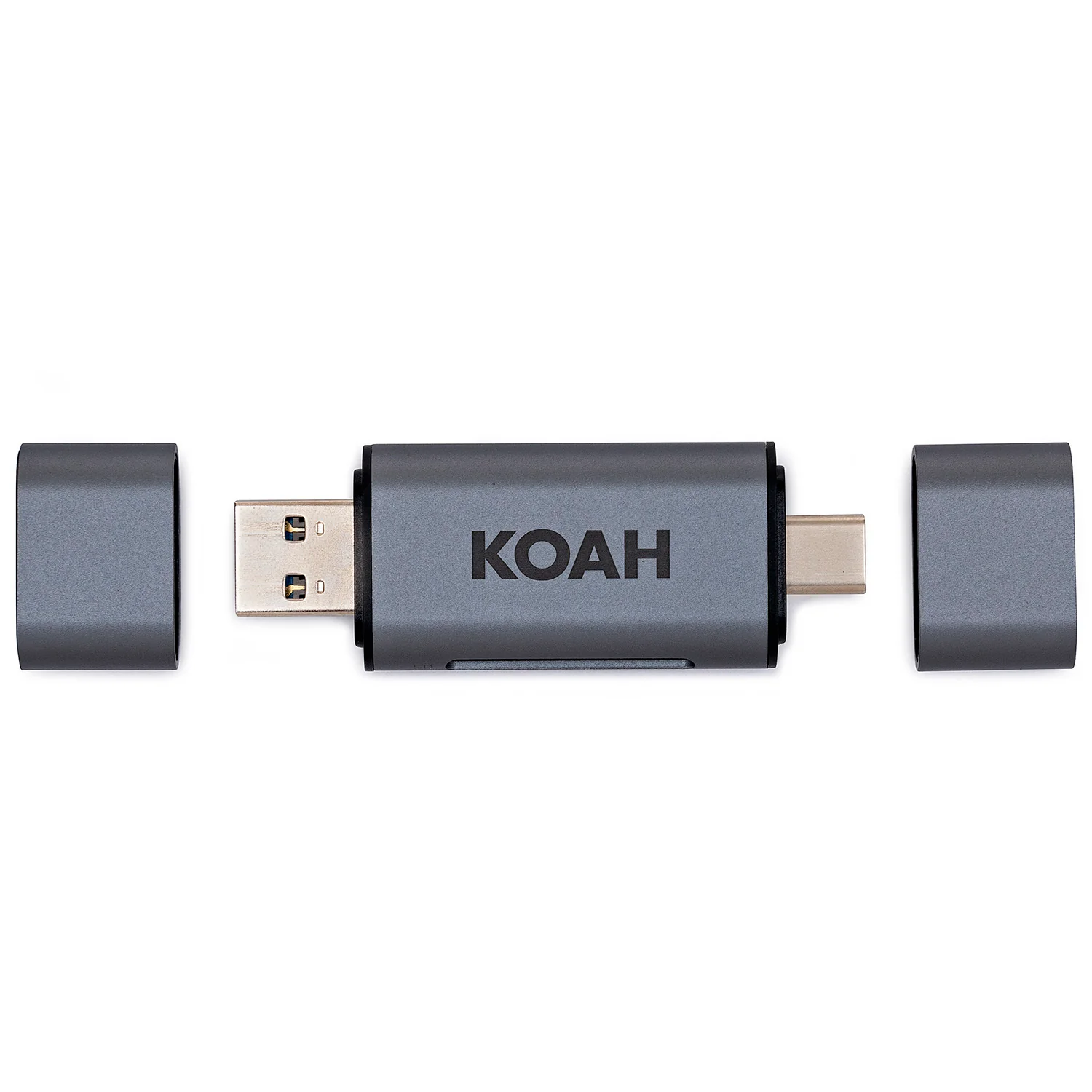 Koah PRO 2-in-1 Aluminum Shell OTG Dual Slot SD Card Reader - Image 3