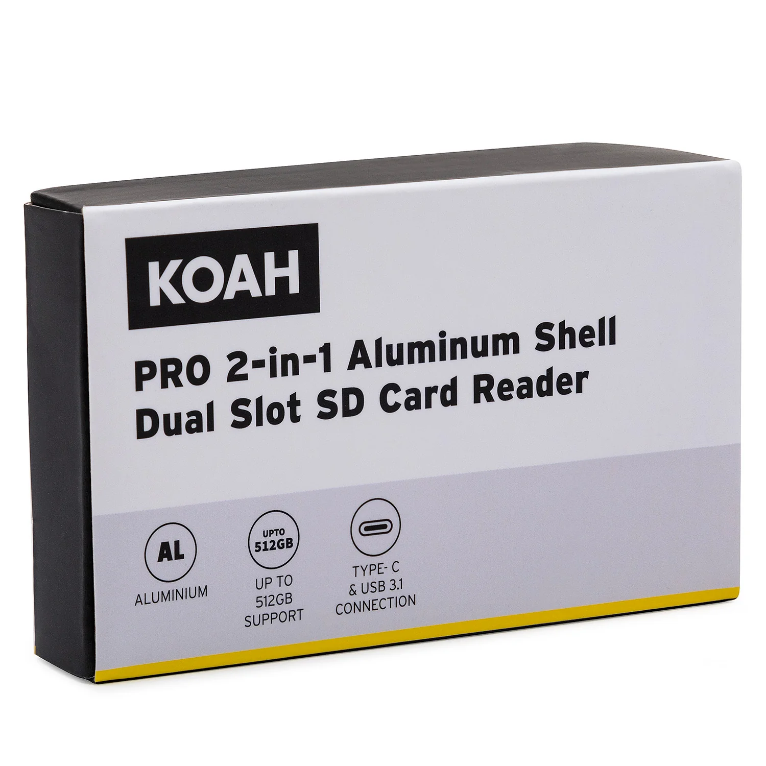 Koah PRO 2-in-1 Aluminum Shell OTG Dual Slot SD Card Reader - Image 4