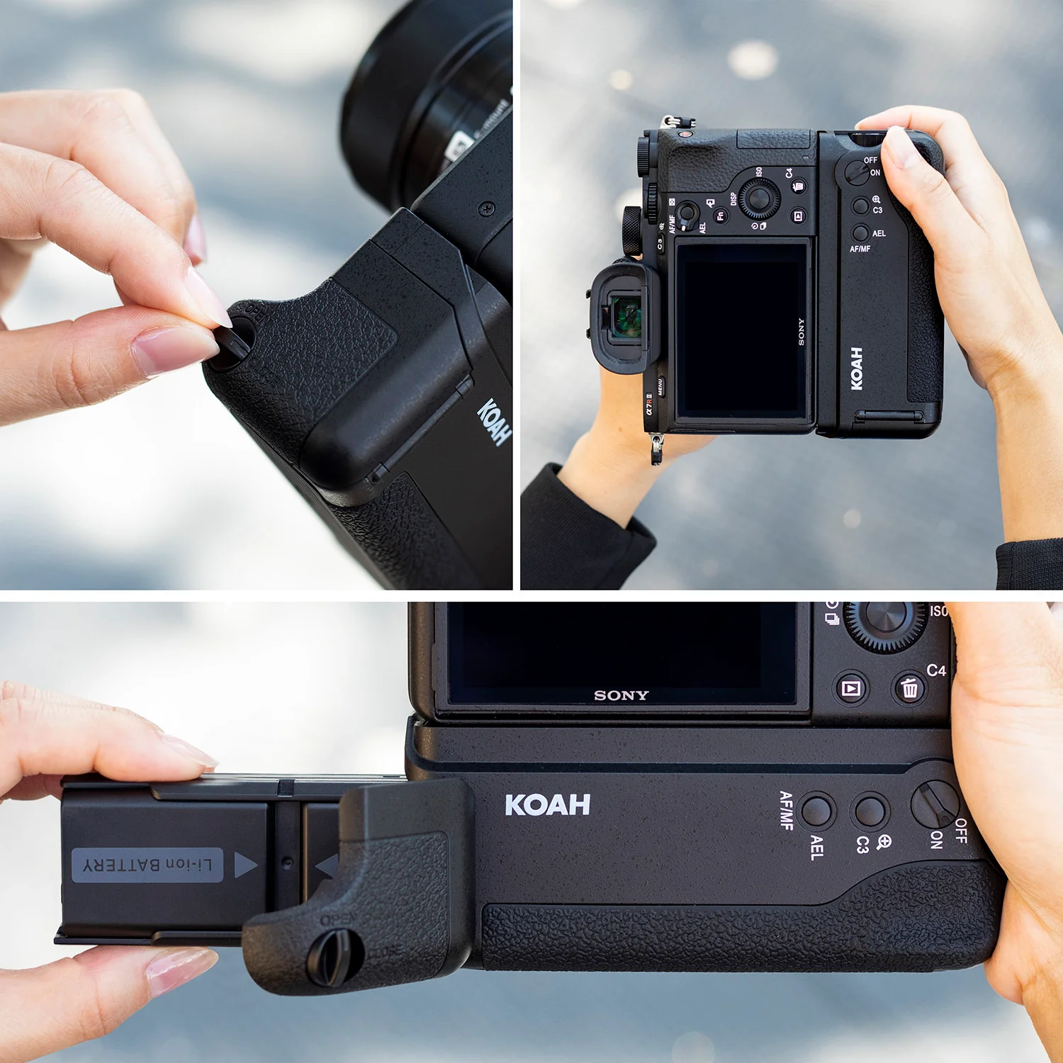 Koah Battery Grip for Sony a7 II and a7r II Cameras - Image 13
