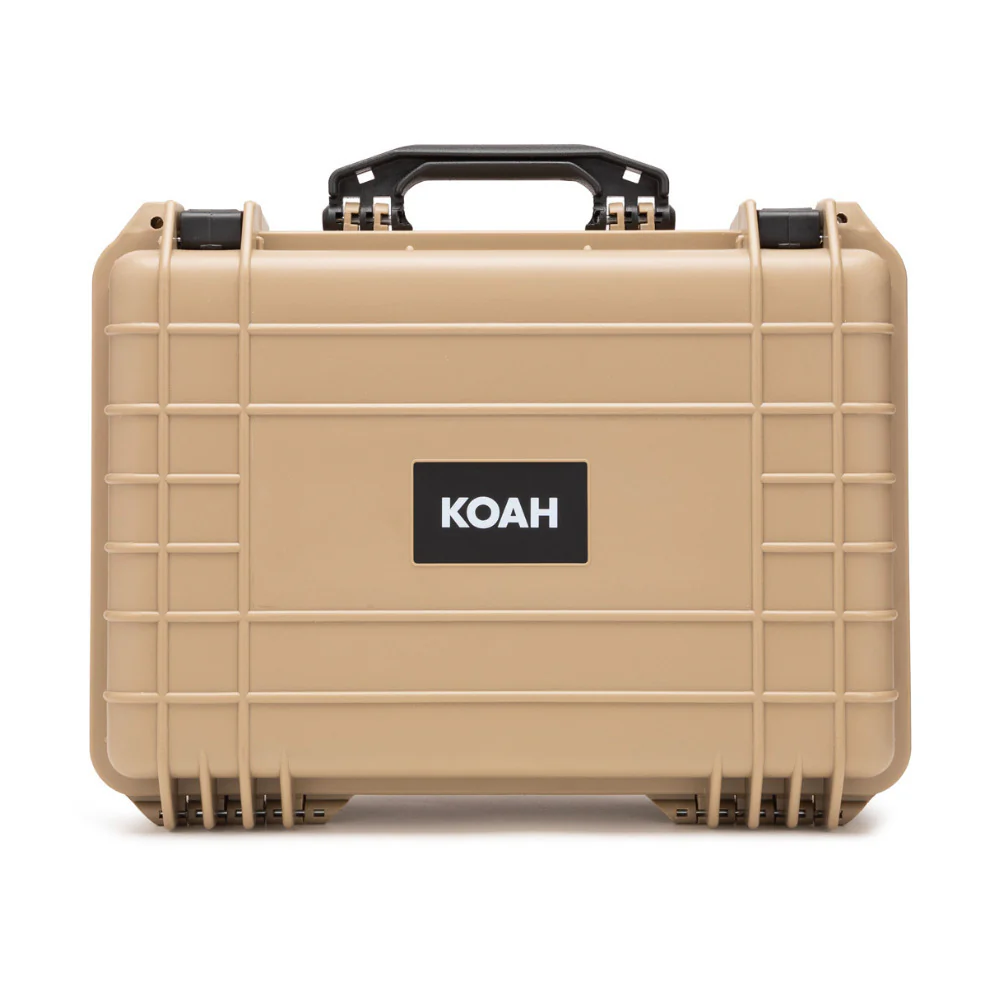 Koah Weatherproof Hard Case with Customizable Foam (18 x 14 x 7 Inch) - Tan - Image 7