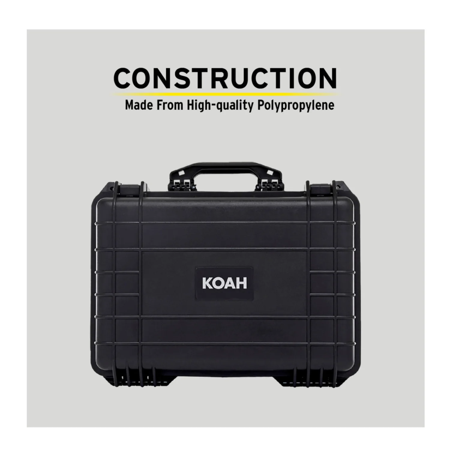Koah Weatherproof Hard Case with Customizable Foam (18 x 14 x 7 Inch, 2-Pack) - Image 5