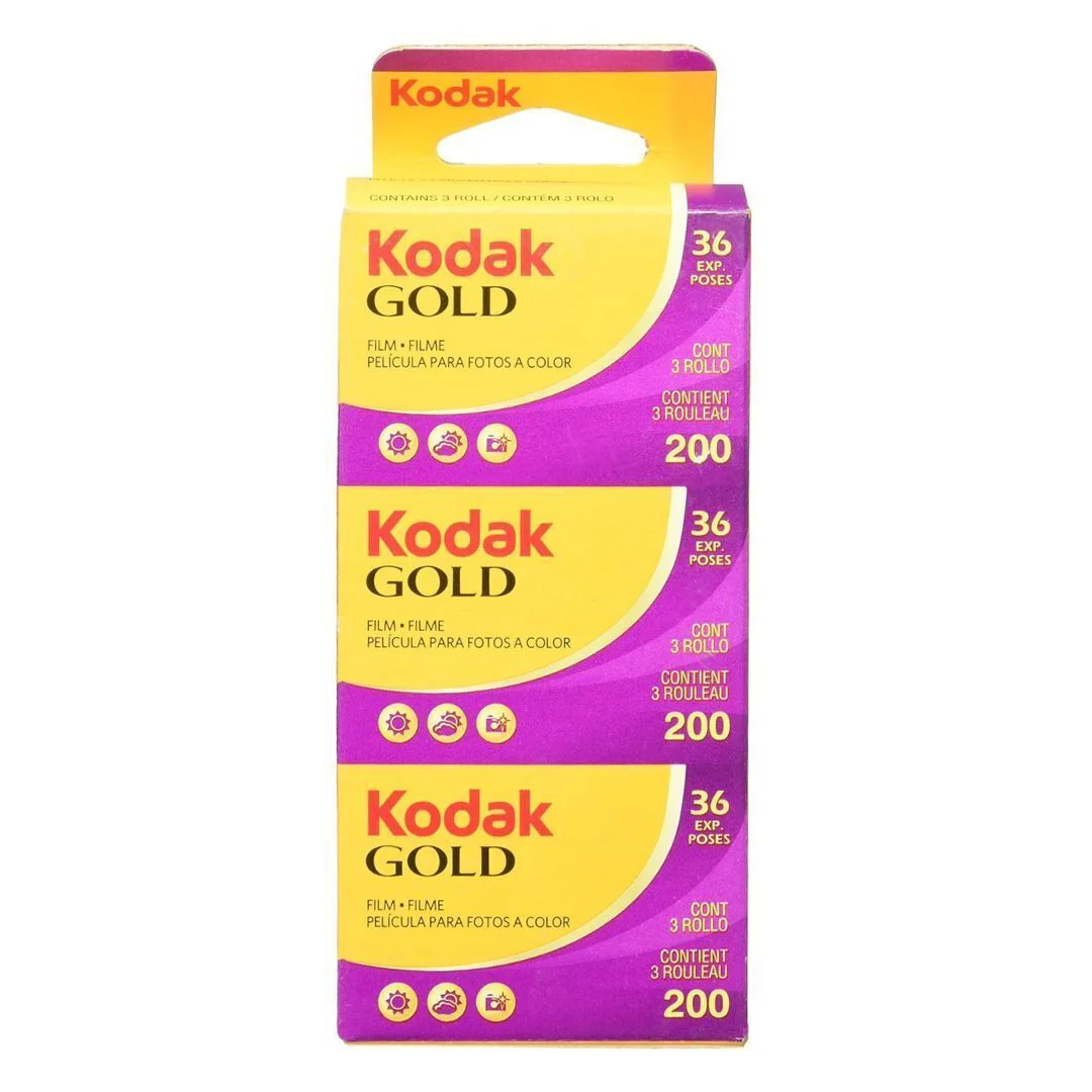 Kodak Gold 200 Film with 35mm Film and 36 Exposures for Enhanced Color (Yellow-Purple, 3-Pack) - Image 3
