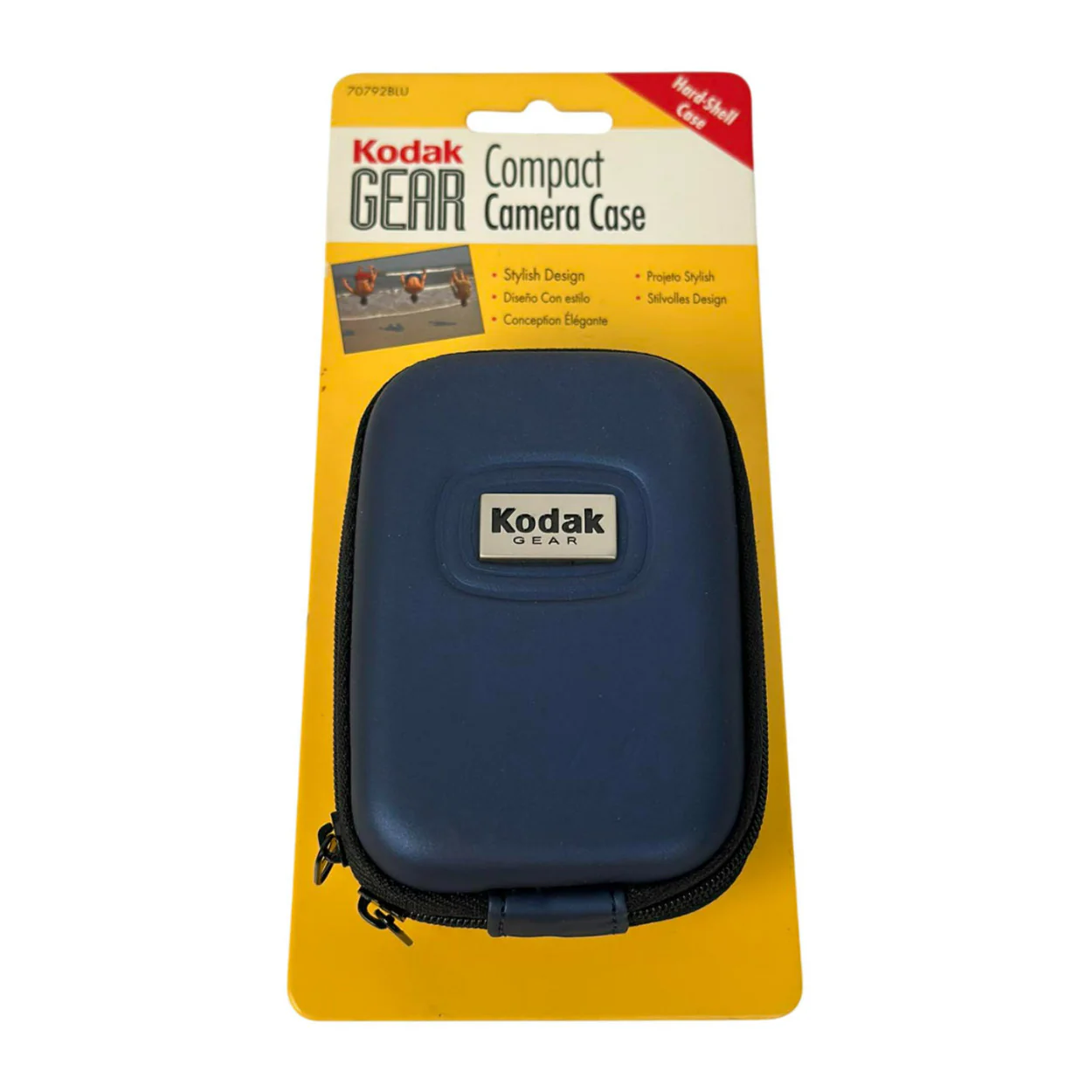 Kodak Compact Hardshell Camera Case with Zippered Closure and Shoulder Strap Loop (Blue) - Image 5